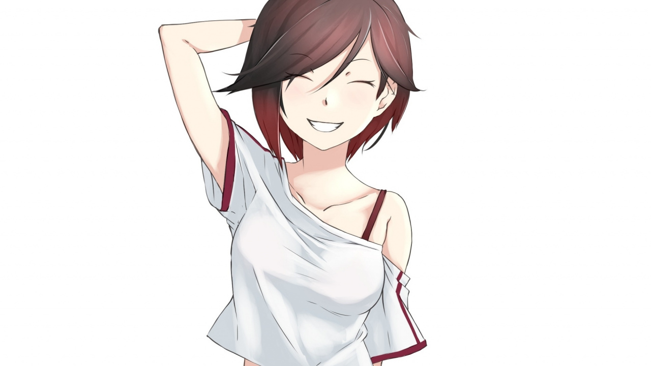 Personaje de Anime Femenino de Pelo Castaño. Wallpaper in 1280x720 Resolution