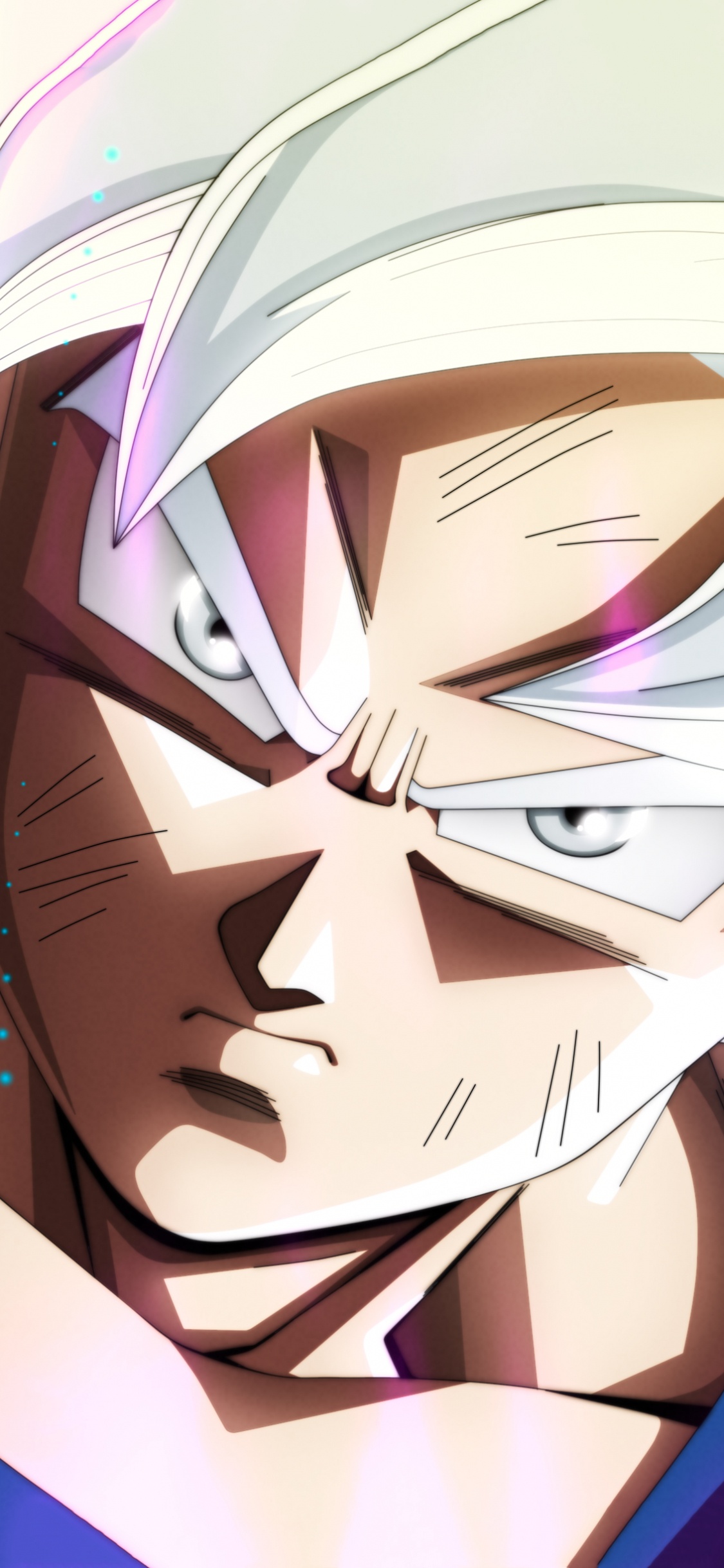 Personaje de Anime Masculino de Pelo Morado. Wallpaper in 1125x2436 Resolution