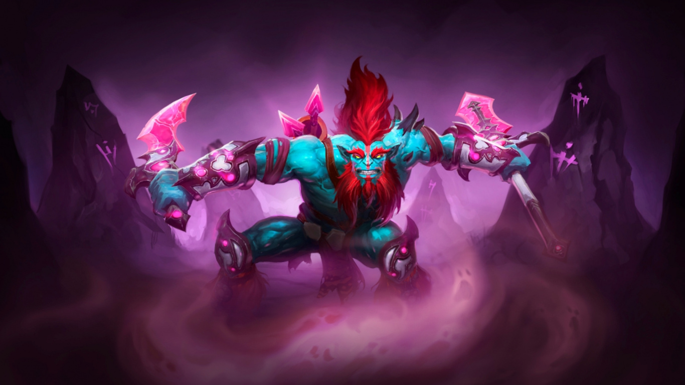 Dota 2, Pink, Magenta, Purple, Pinkie. Wallpaper in 1366x768 Resolution