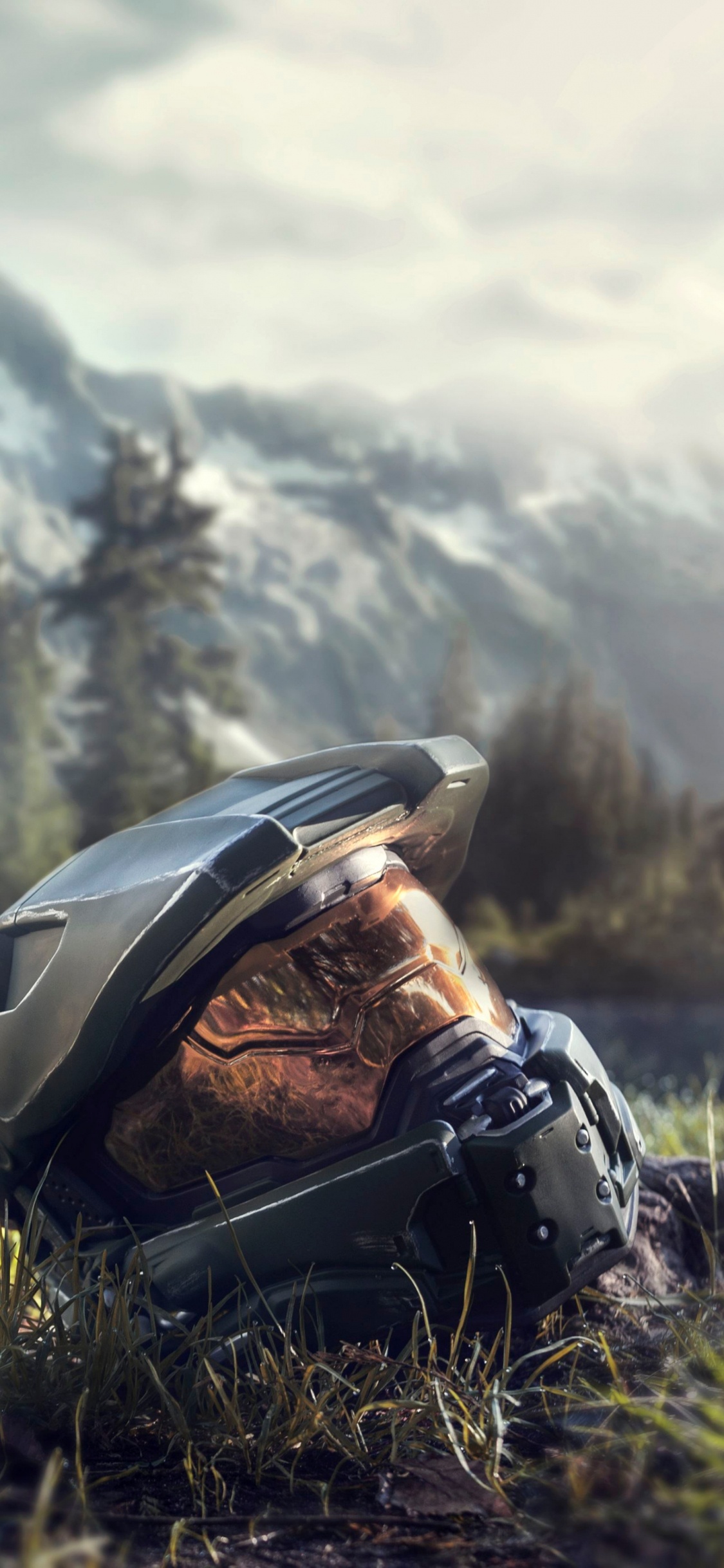 Halo Infini, Master Chief, IOS, Matériel de Sport, Casque de Moto. Wallpaper in 1125x2436 Resolution