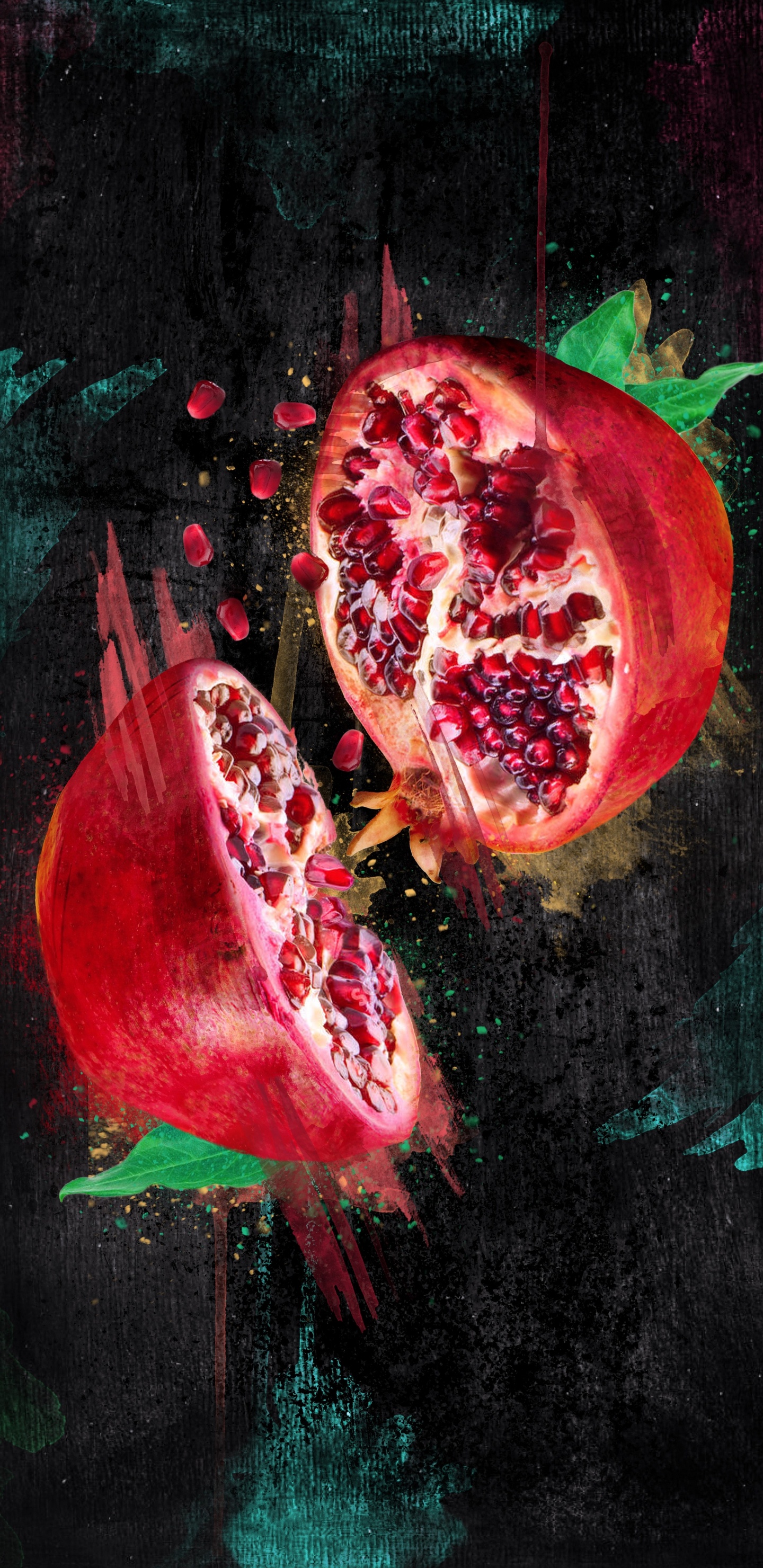 Still Life, Art, Plant, Petal, Paint. Wallpaper in 1440x2960 Resolution