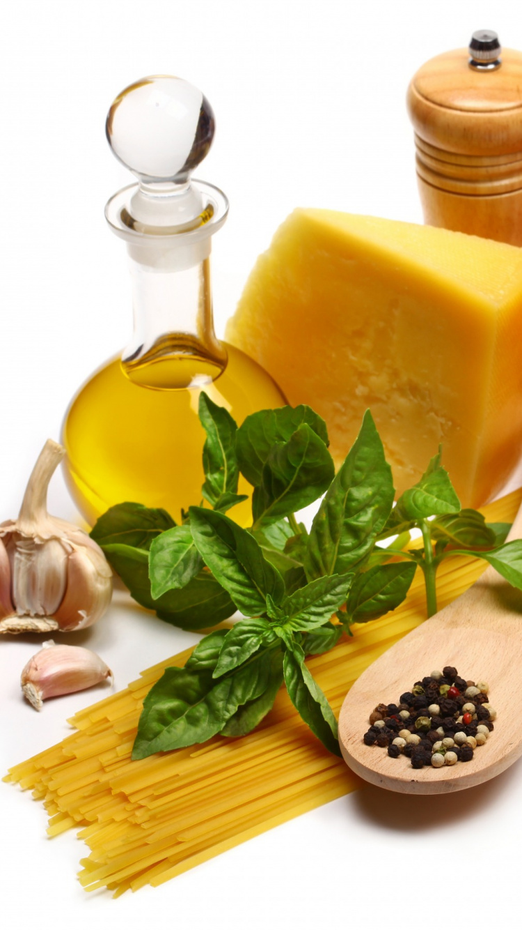 Red Tomatoes Beside Yellow Cheese and Yellow Container. Wallpaper in 750x1334 Resolution