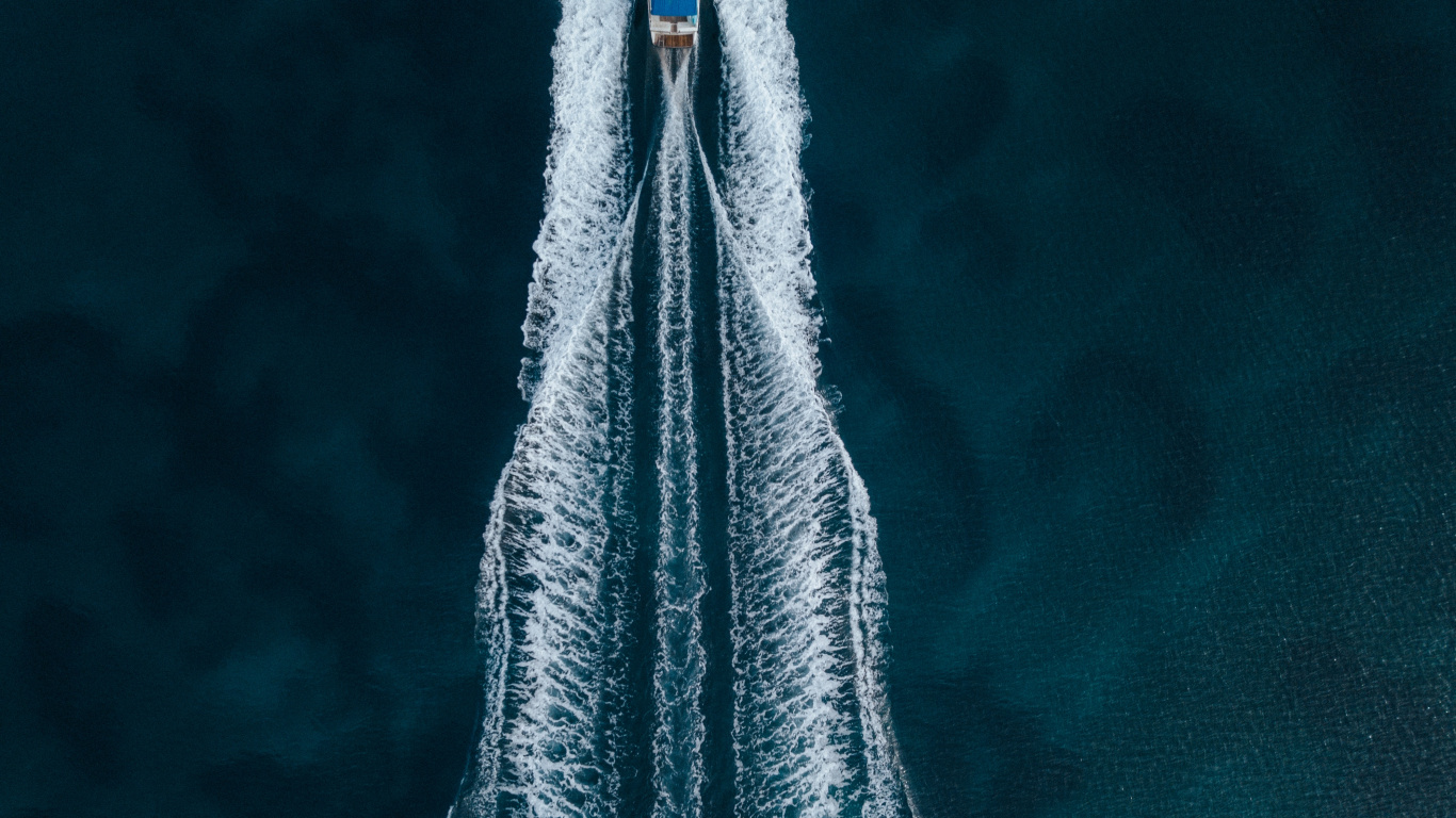 Yacht, Blau, Wasser, Gr, Türkis. Wallpaper in 1366x768 Resolution