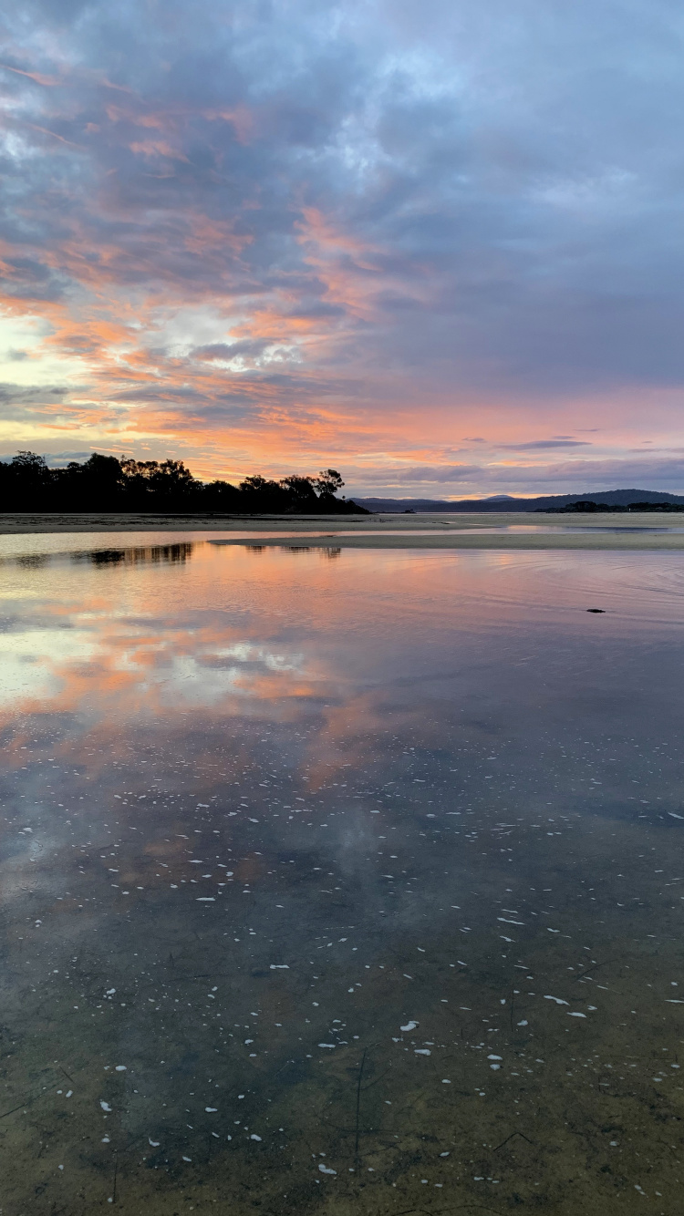 Reflection, Cloud, Water, Atmosphere, Water Resources. Wallpaper in 750x1334 Resolution