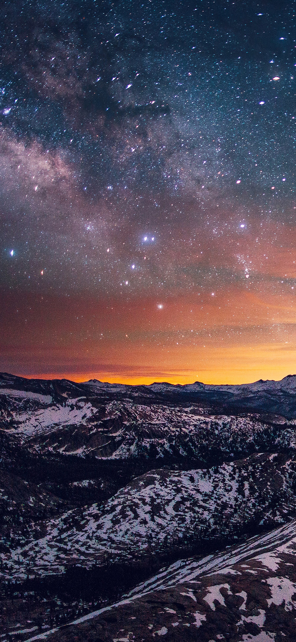 公园, 性质, 明星, 多山的地貌, 气氛 壁纸 1125x2436 允许