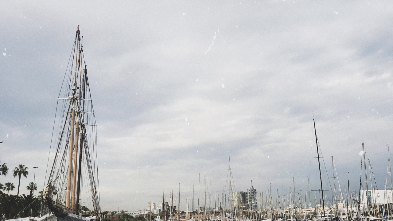 Marina, Voile, Mât, Bateau, Eau. Wallpaper in 1280x720 Resolution