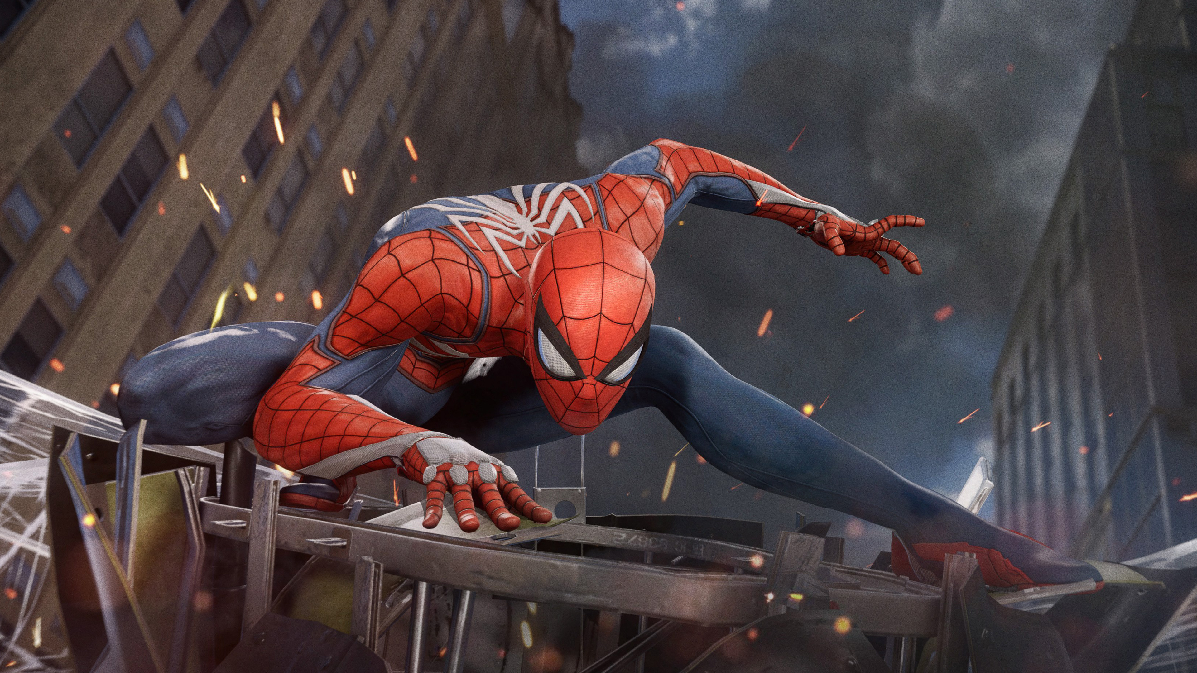 Spider-man, 患有失眠症的游戏, 超级英雄, 性能, 肉体 壁纸 3840x2160 允许