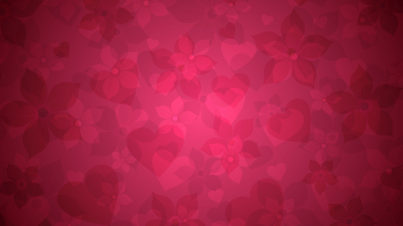 Ilustración de Corazón Rojo y Blanco. Wallpaper in 1280x720 Resolution