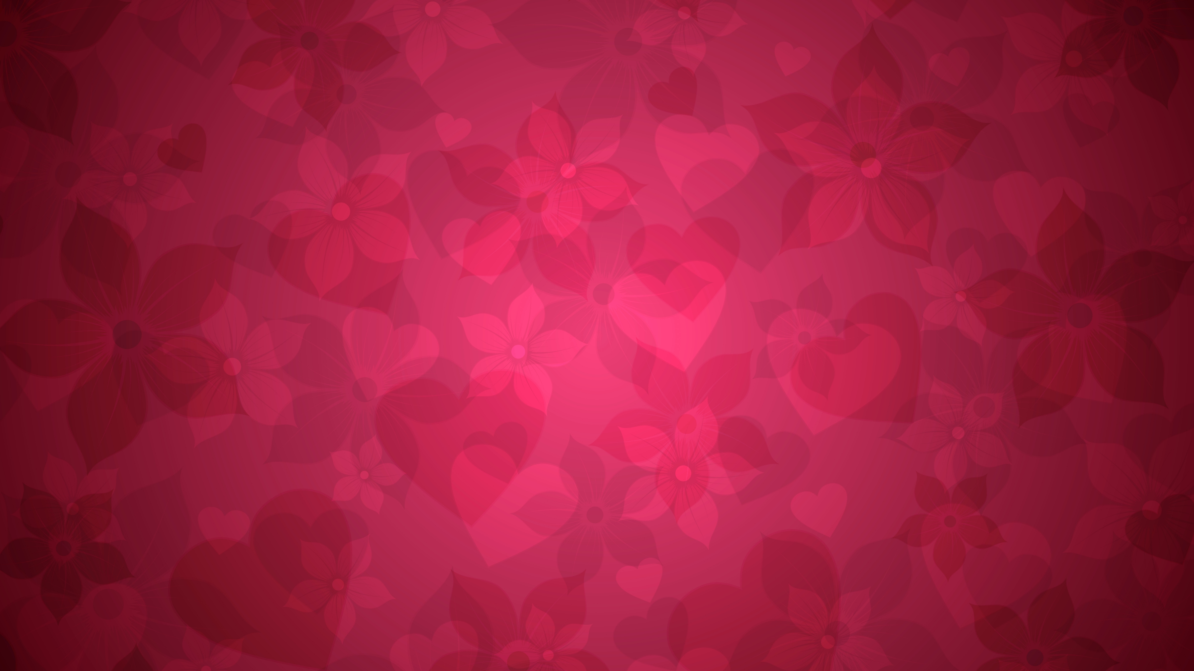 Red and White Heart Illustration. Wallpaper in 3840x2160 Resolution