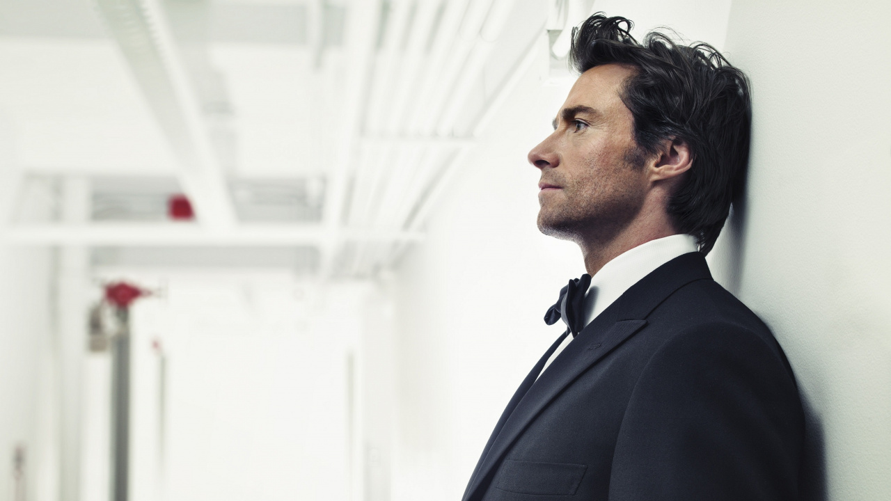 Hugh Jackman, Traje, Ropa Formal, Tuxedo, Blazer. Wallpaper in 1280x720 Resolution
