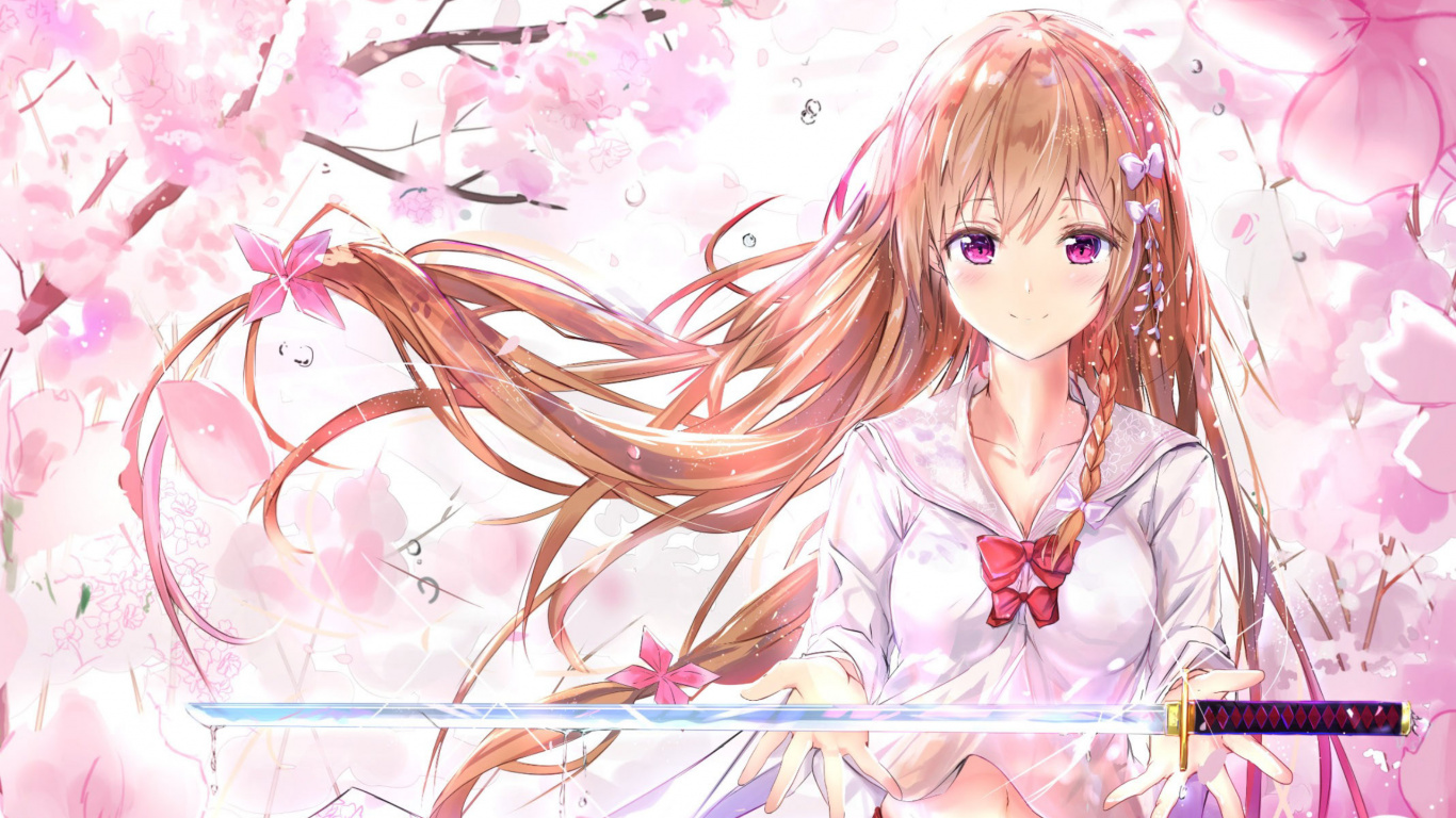 L'anime, Illustration, Art, Coiffure, Cartoon. Wallpaper in 1366x768 Resolution