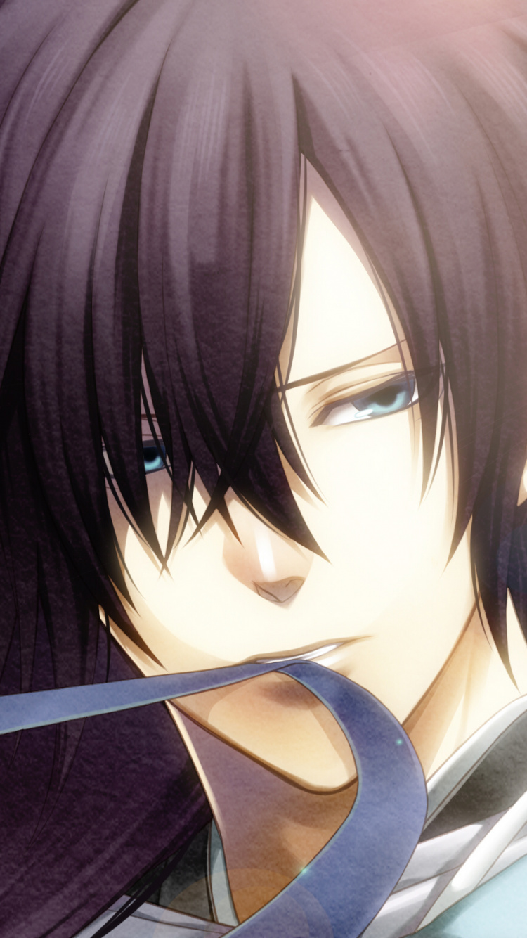 Personnage D'anime Masculin Aux Cheveux Noirs. Wallpaper in 750x1334 Resolution