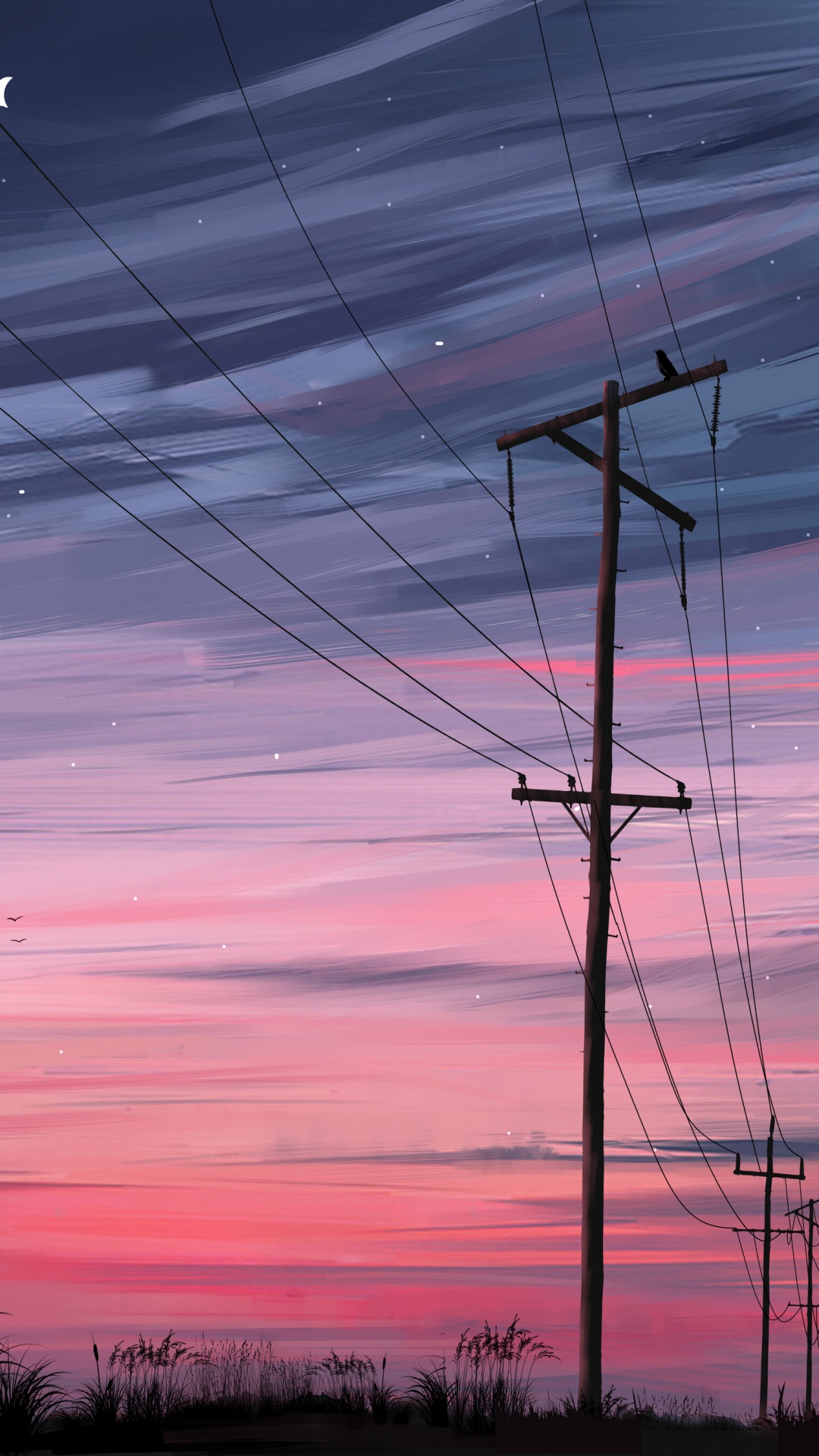 Poste Électrique en Bois Brun Sous Ciel Nuageux Pendant la Journée. Wallpaper in 1080x1920 Resolution