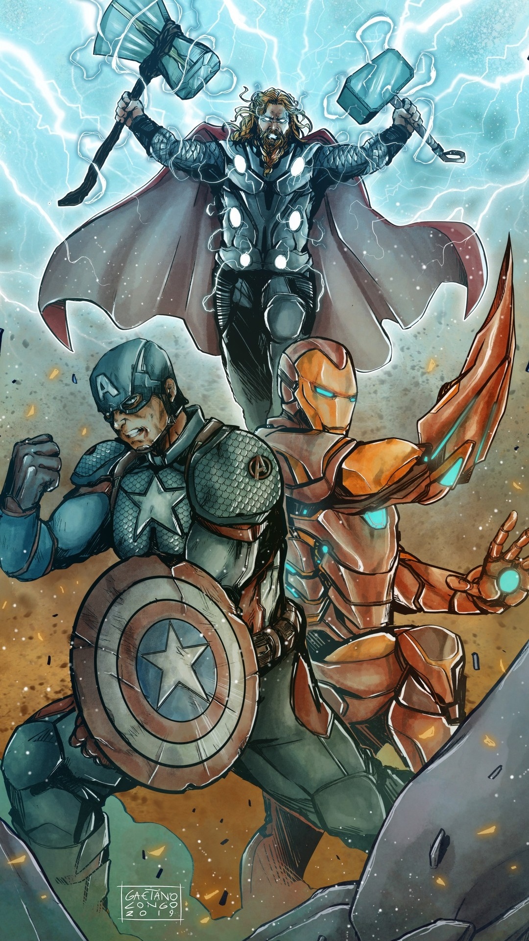 Mythology, Illustration, Comics, Cartoon, Azure. Wallpaper in 1080x1920 Resolution