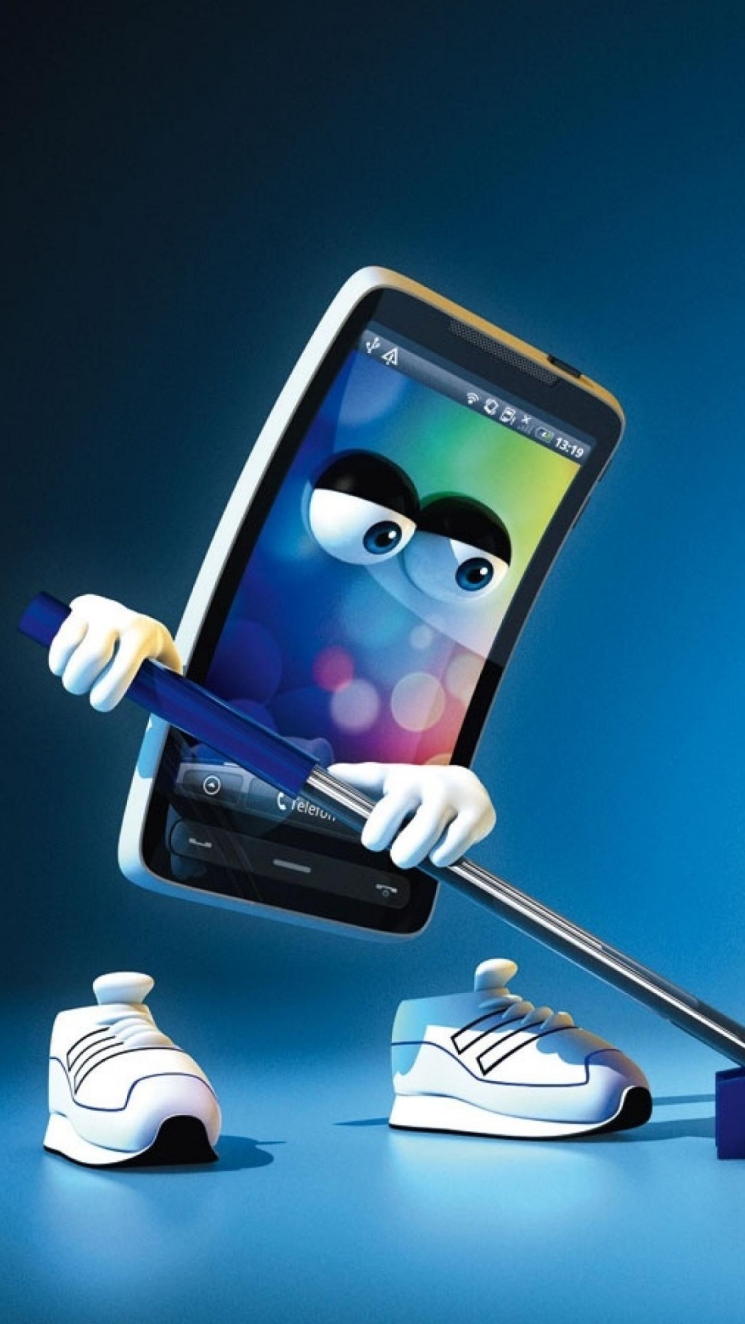 Iphone 5 c Blanco al Lado de Auriculares Blancos. Wallpaper in 1080x1920 Resolution