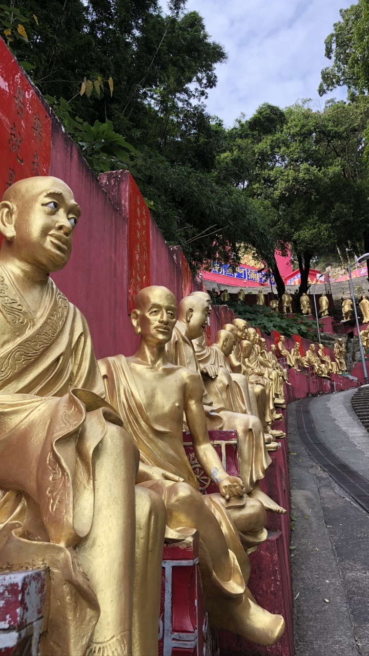 Statue, Gautama Buddha, Religion, Head, Nature. Wallpaper in 720x1280 Resolution