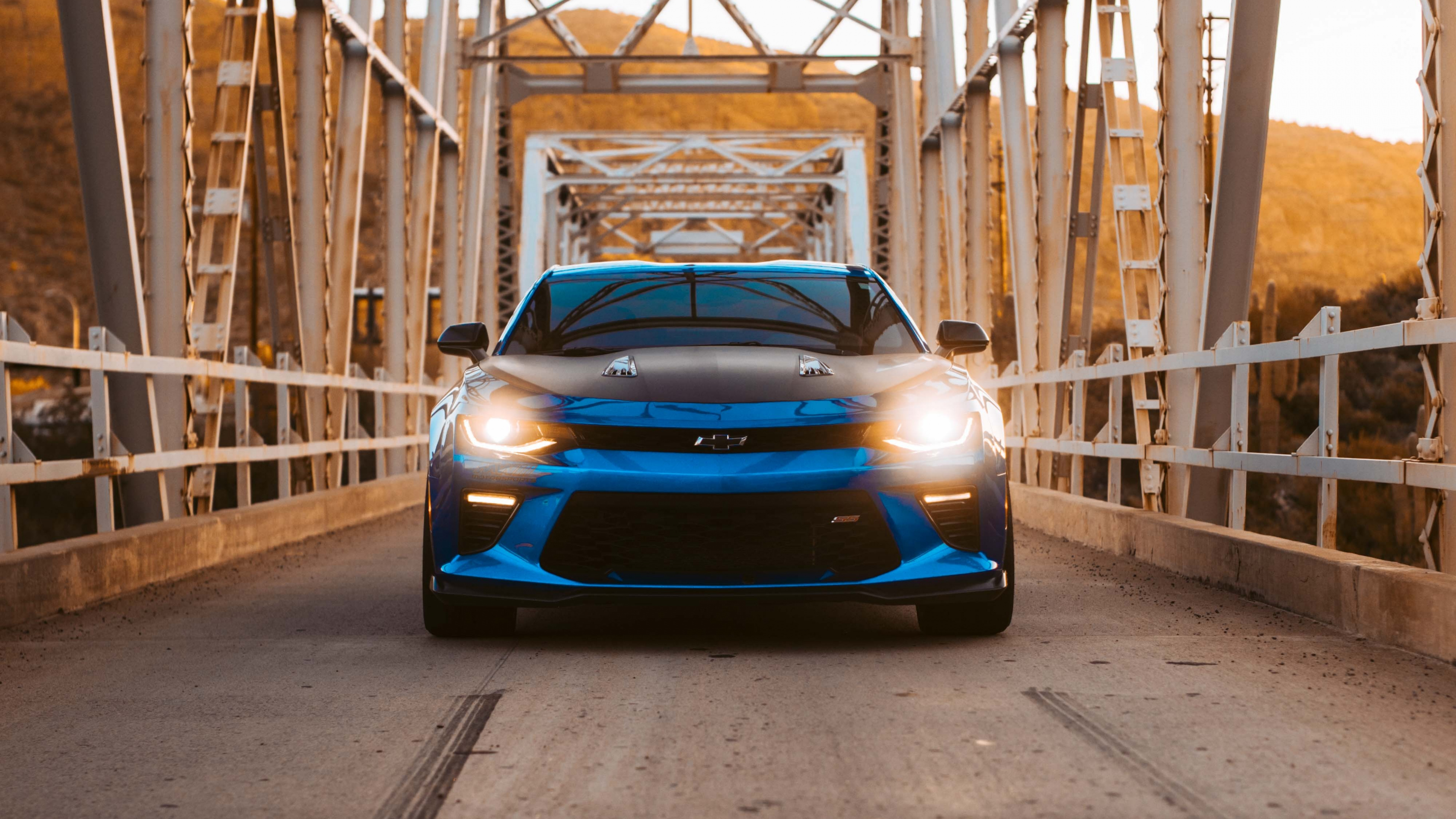 Blue Ferrari Car on Road During Daytime. Wallpaper in 3840x2160 Resolution