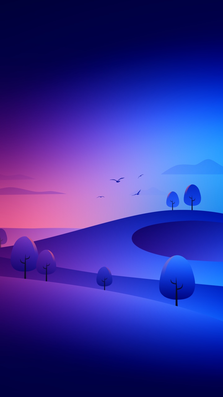 气氛, Azure, 紫色的, 紫罗兰色, 地平线 壁纸 720x1280 允许