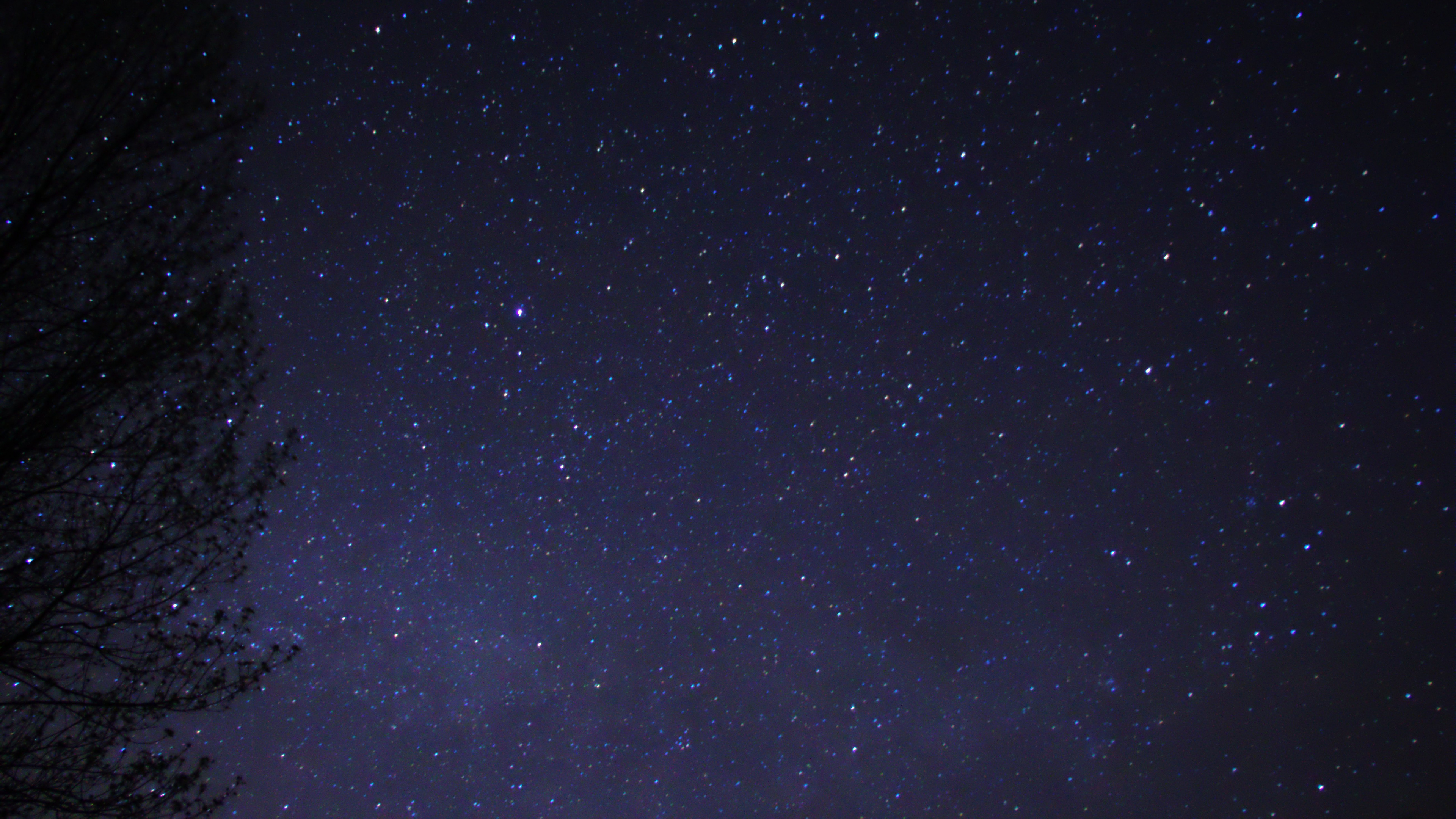 夜晚的天空, 明星, 黑色的, 气氛, 天文学对象 壁纸 3840x2160 允许