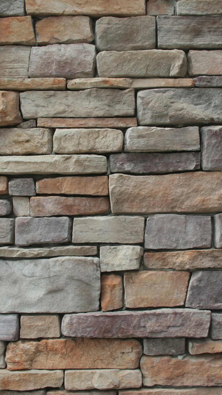 石壁, 石饰面, 砖, 瓦匠, 砌砖 壁纸 750x1334 允许