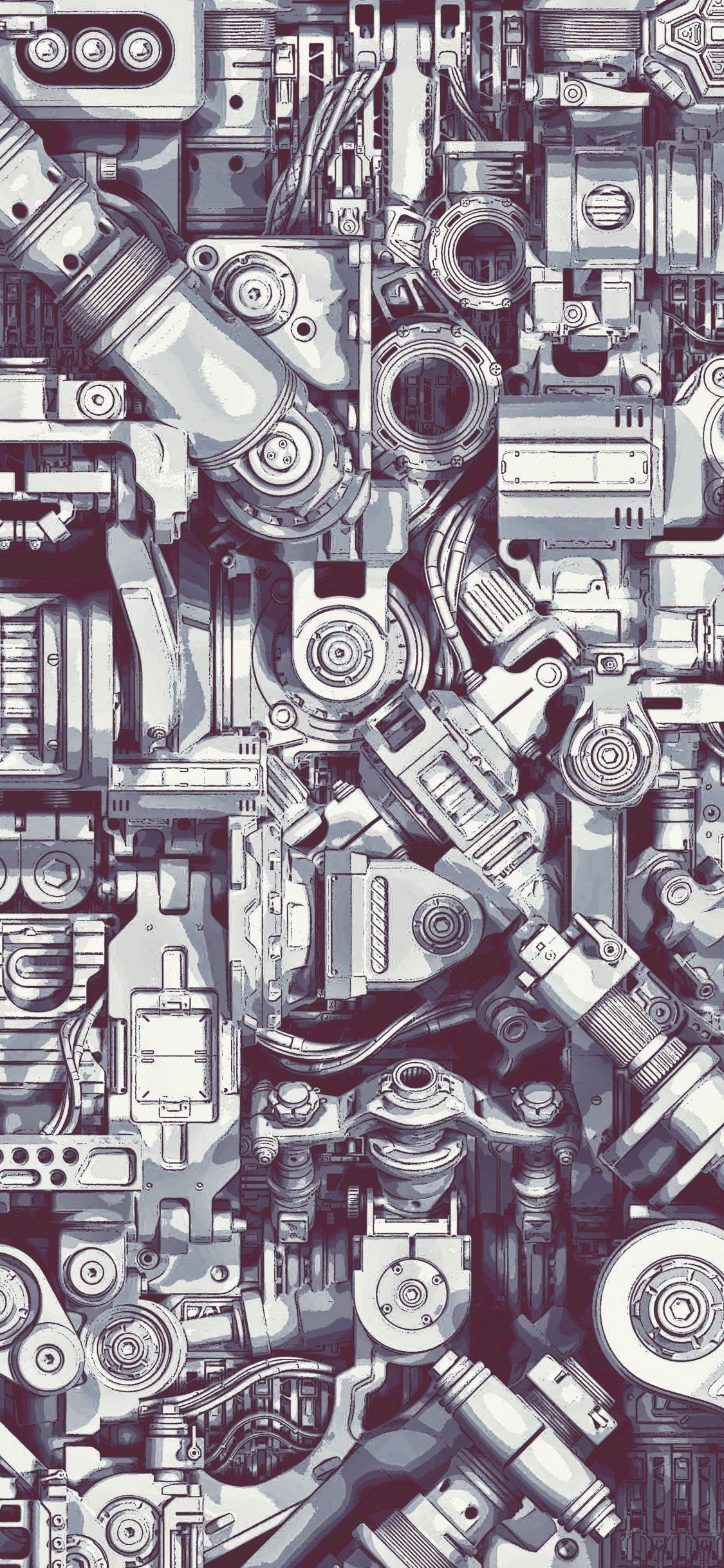 Mechanische Teile, Mechanismus, Architektur, Kunst, Städtebau. Wallpaper in 1125x2436 Resolution