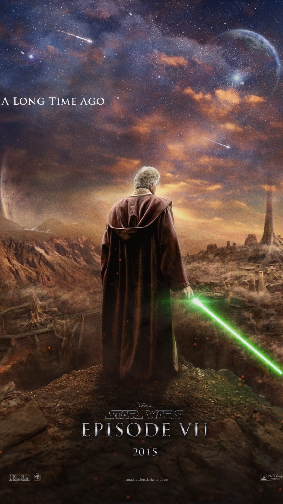 Man in Black Robe Holding Green Light. Wallpaper in 1080x1920 Resolution