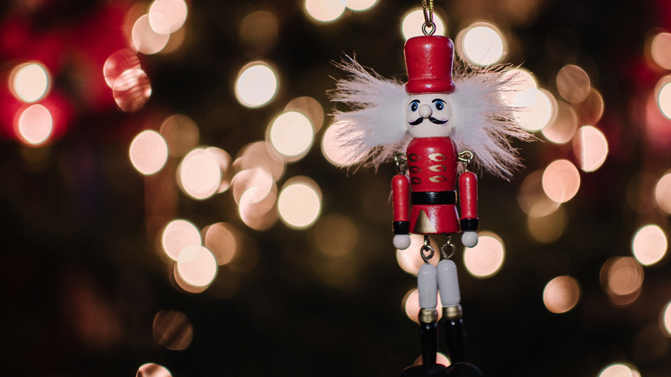 Christmas Day, Nutcracker, Christmas Decoration, Christmas Ornament, Christmas. Wallpaper in 1366x768 Resolution