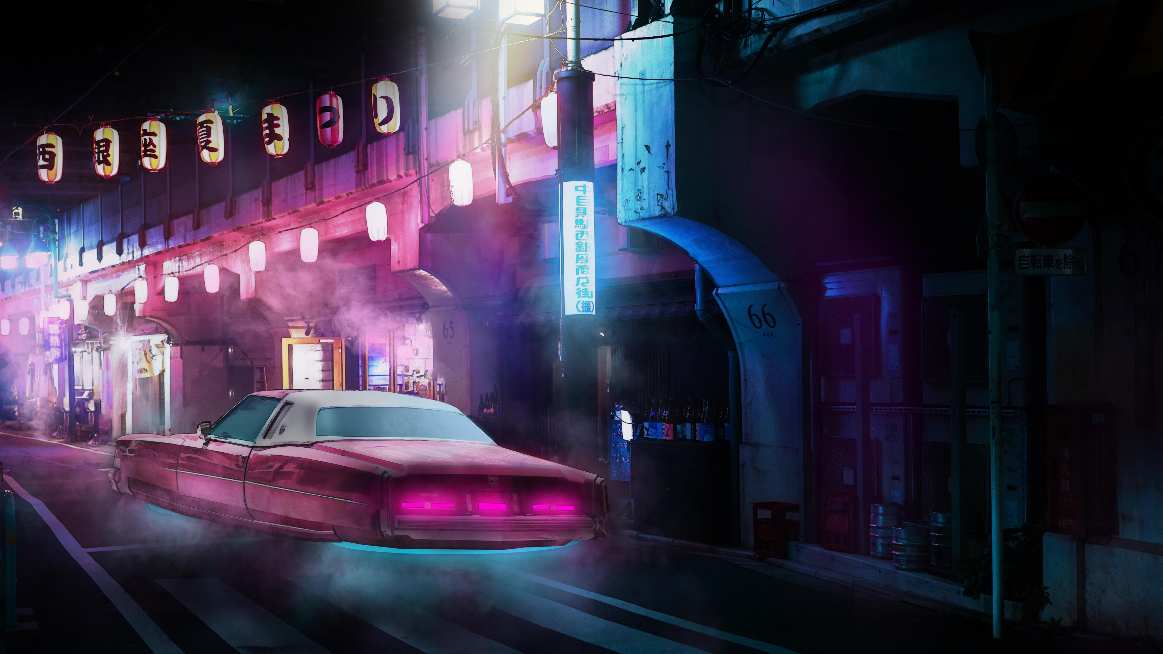 Coche, Iluminación Automotriz, Neumatico, Morado, Rueda. Wallpaper in 3840x2160 Resolution