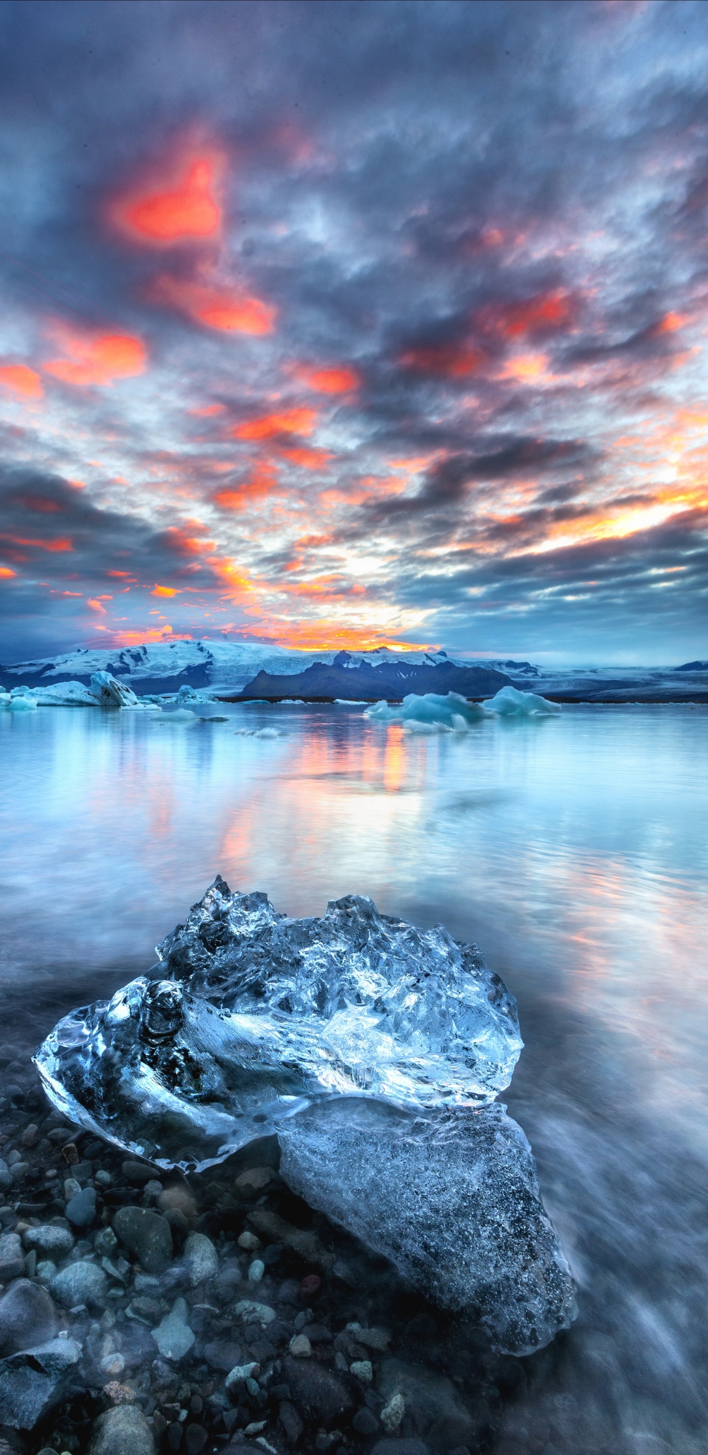 Smartphone, Azul, Agua, Naturaleza, Atardecer. Wallpaper in 1440x2960 Resolution