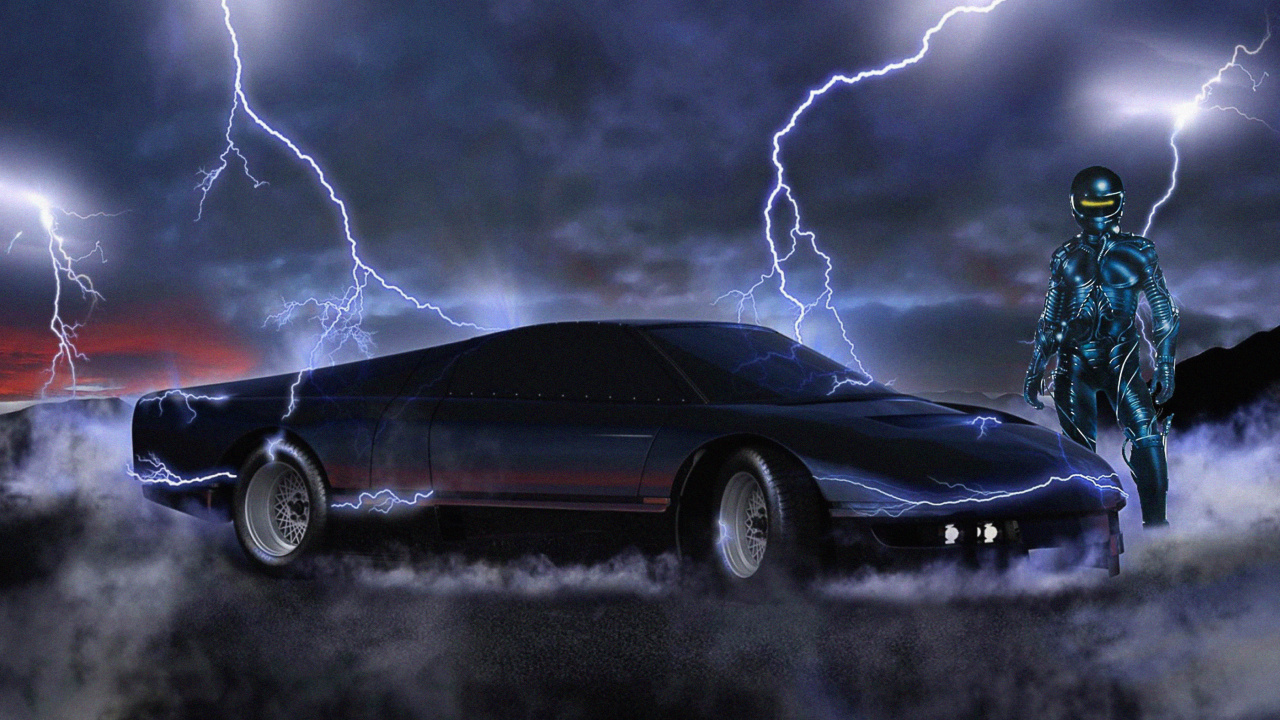 Wraith Movie Poster, 1980s, Poster, Dodge M4s, Film Poster. Wallpaper in 1280x720 Resolution