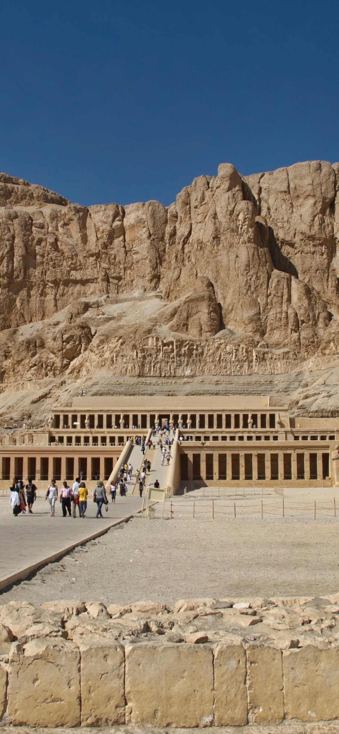 祭庙, 古埃及, 荒地, Wadi, 古代历史 壁纸 1125x2436 允许