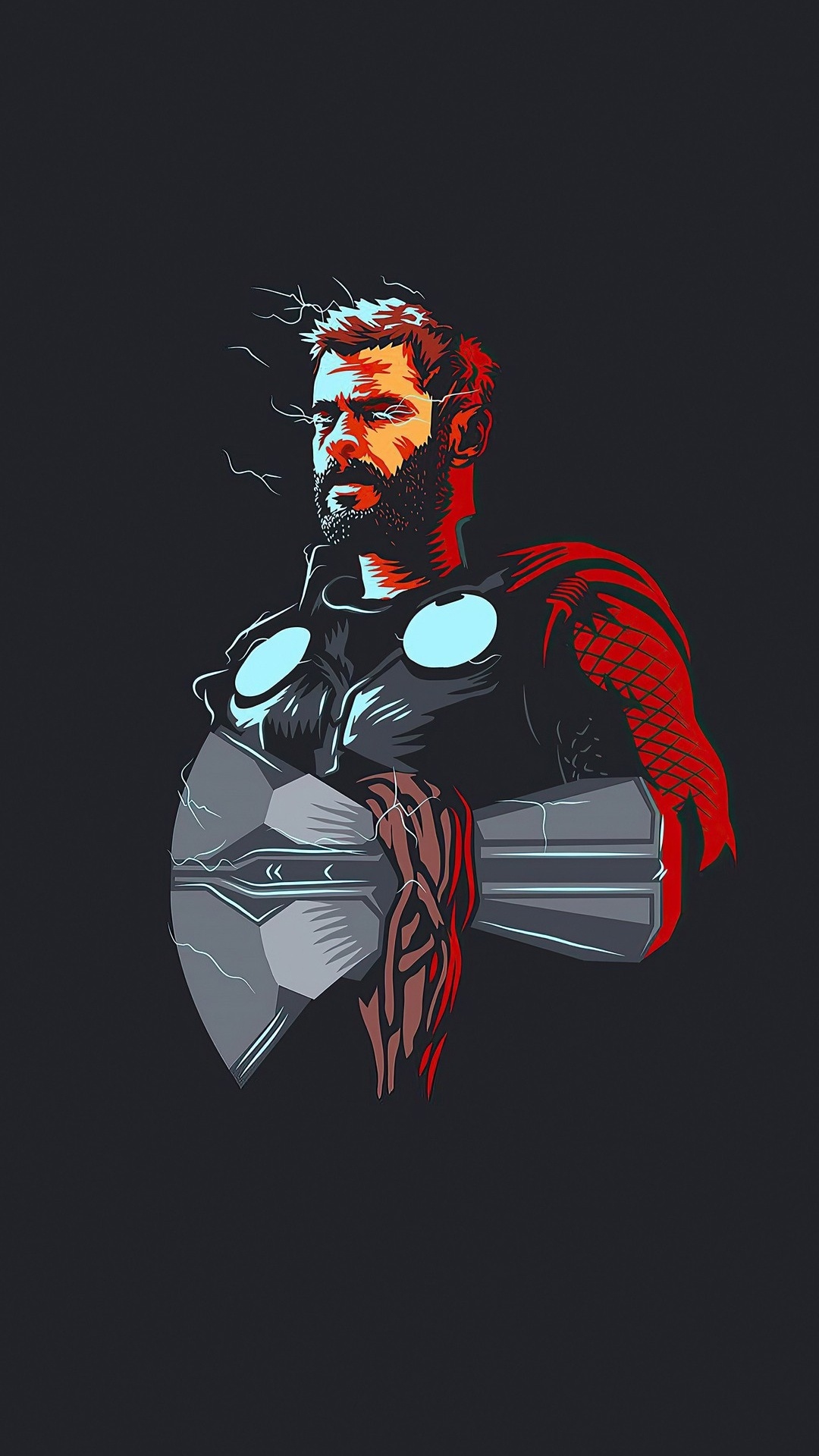 Thor Fanart, Thor, Hulk, Art, Superhero. Wallpaper in 1080x1920 Resolution