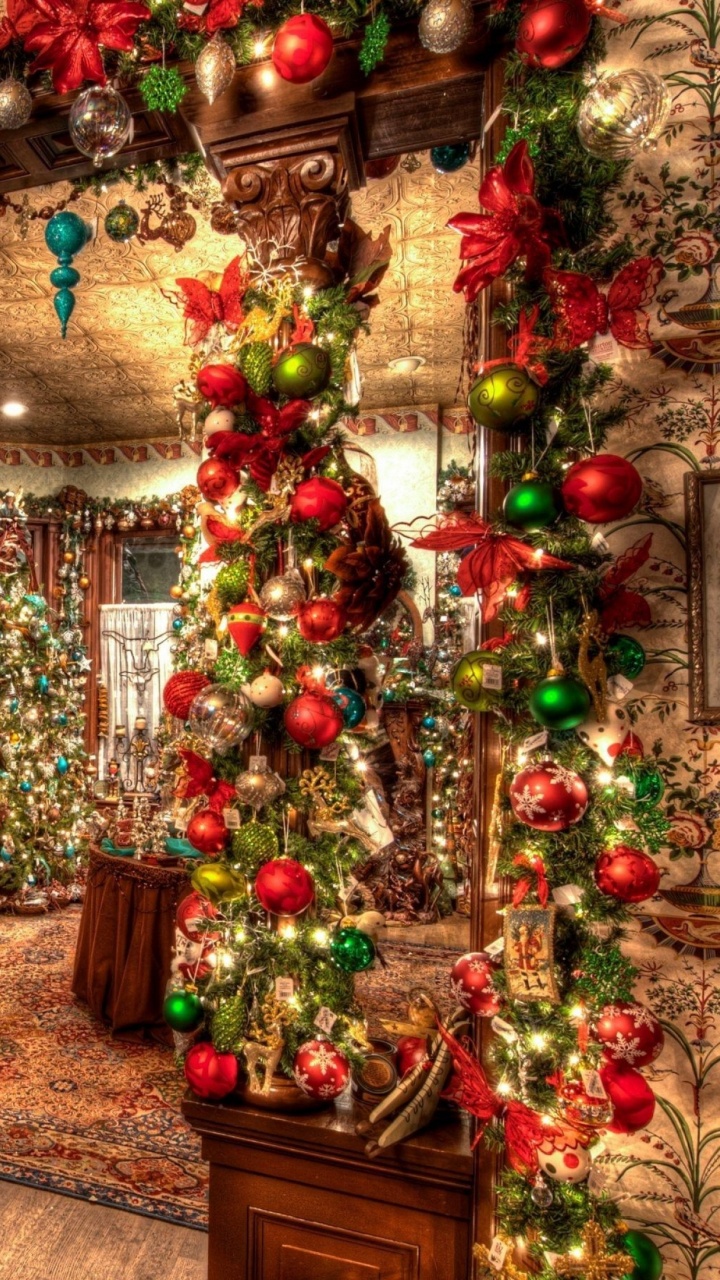 Weihnachtsbaum, Weihnachtsdekoration, Baum, Tradition, Basar. Wallpaper in 720x1280 Resolution