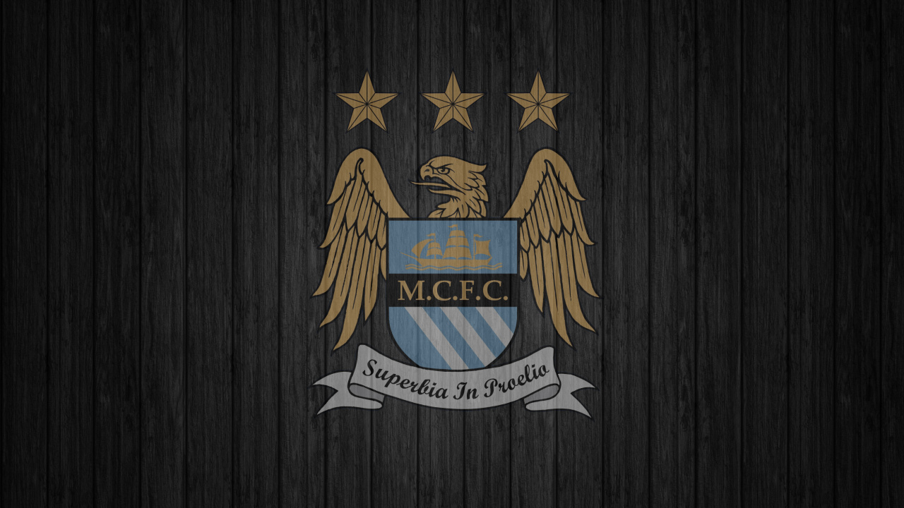 La Ciudad De Manchester, F C, el fc Barcelona, Manchester, Logotipo, Emblema. Wallpaper in 1280x720 Resolution