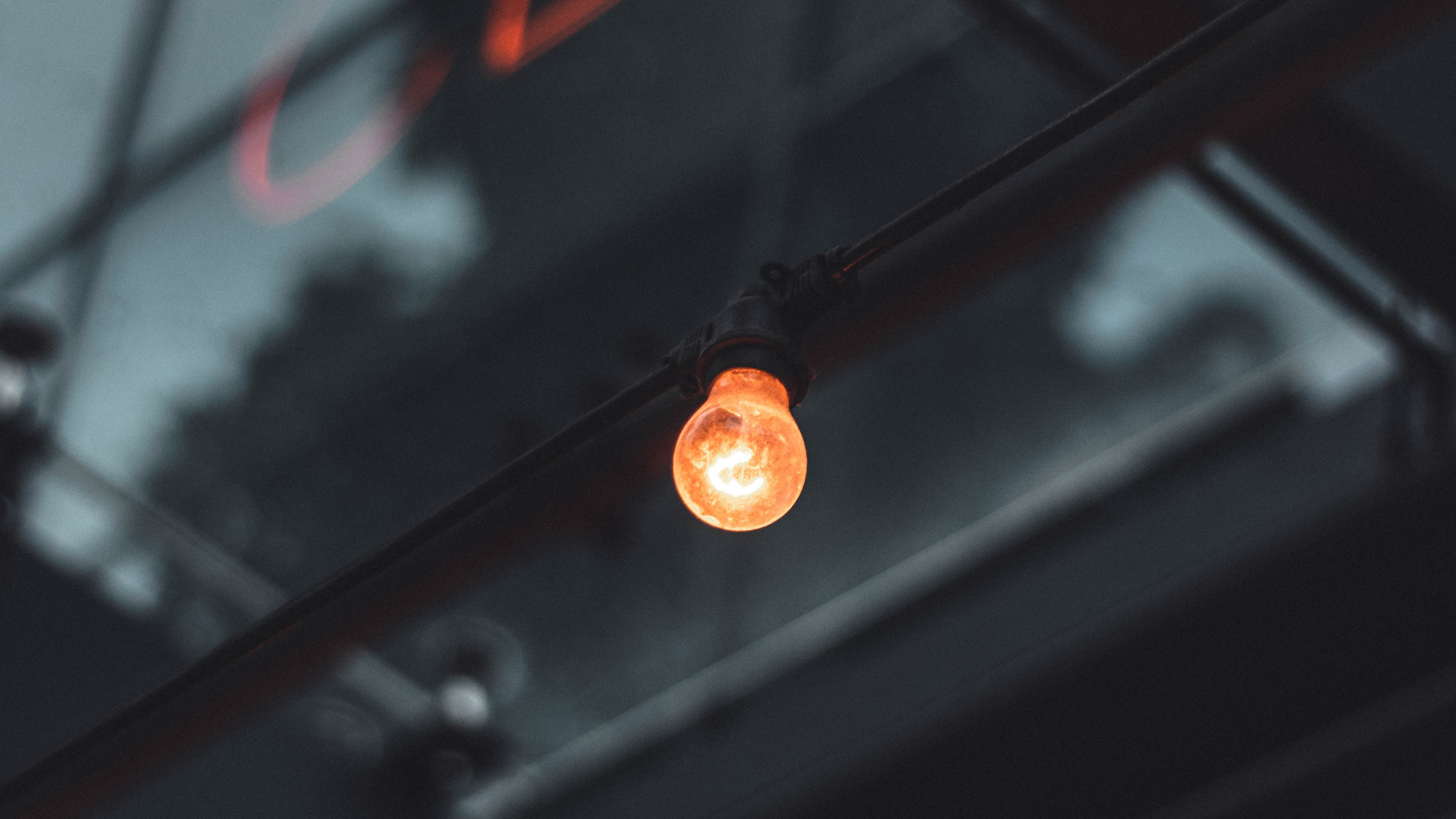 Black and Orange Digital Device. Wallpaper in 2560x1440 Resolution