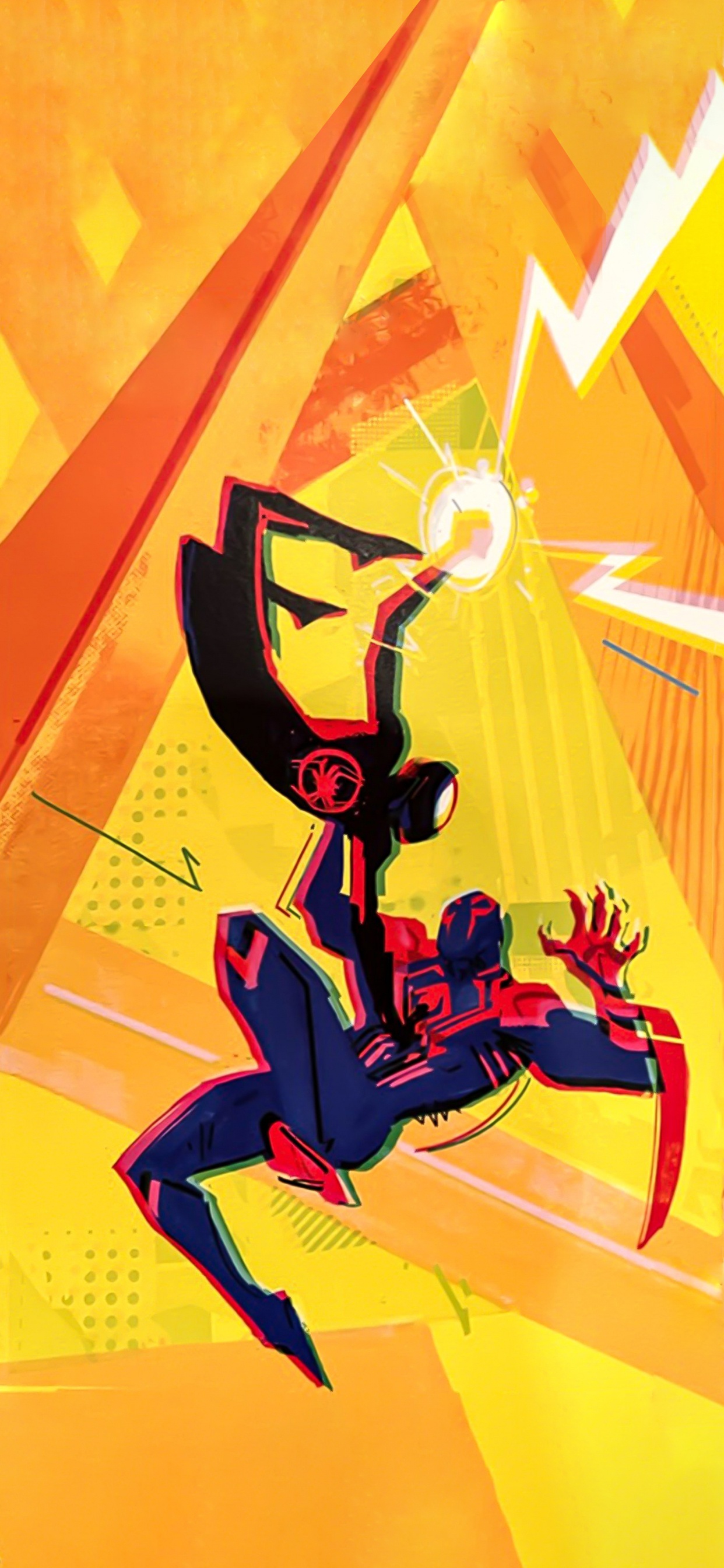 Miles Morales, Spiderman, Spider-man, Gwen Stacy, Poster. Wallpaper in 1242x2688 Resolution