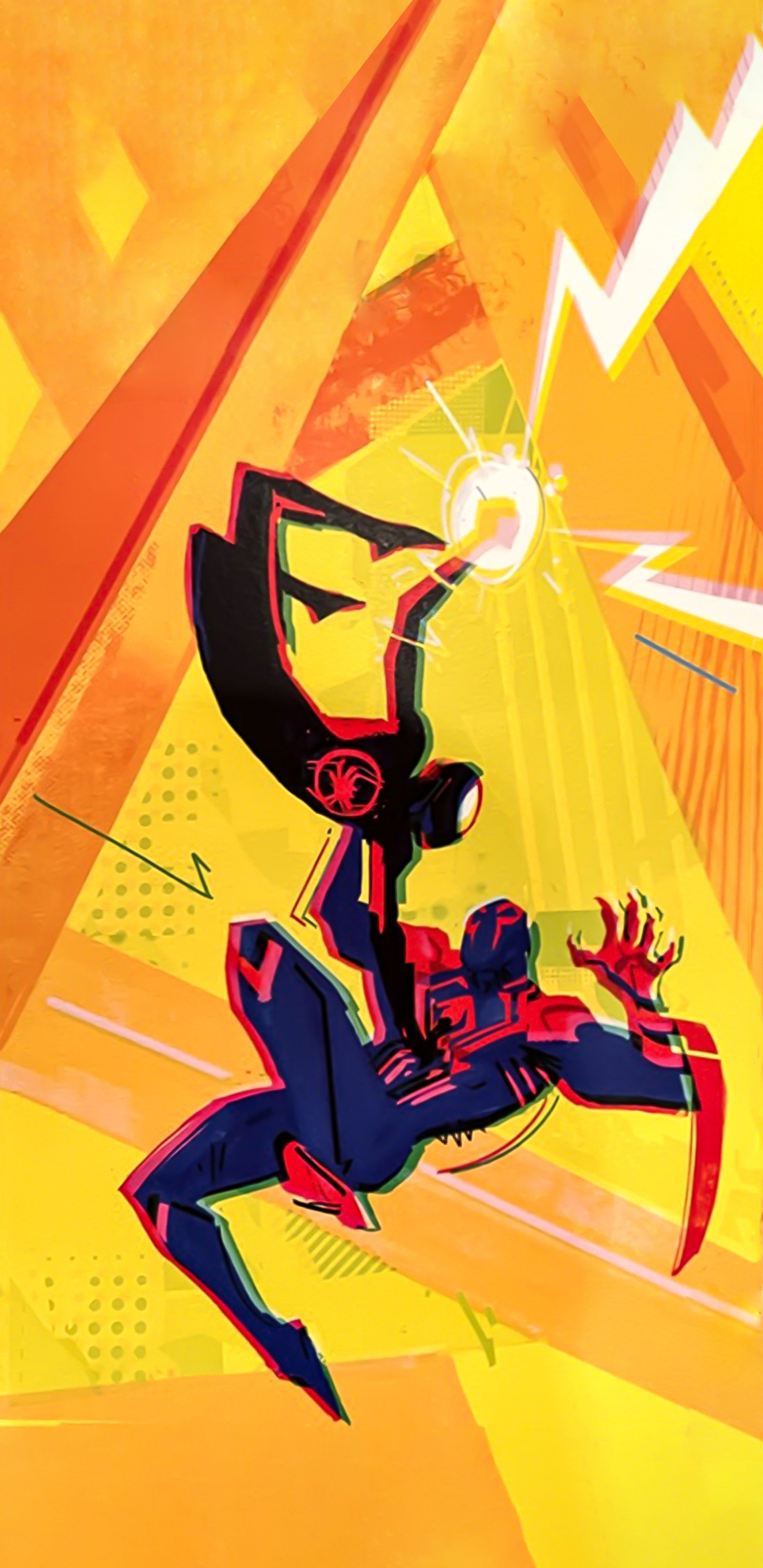 Miles Morales, Spiderman, Spider-man, Gwen Stacy, Poster. Wallpaper in 1440x2960 Resolution