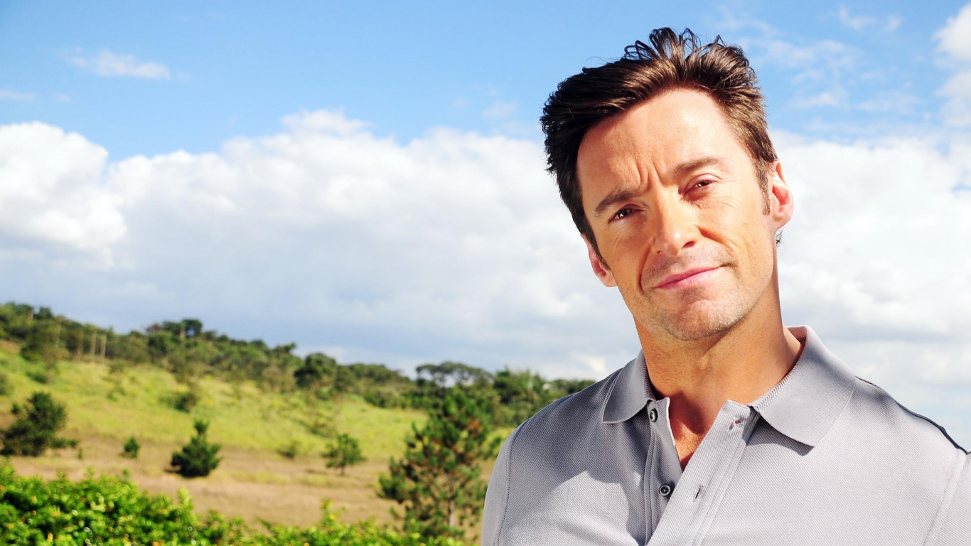 Hugh Jackman, Actor, Grass, Recreation, Leisure. Wallpaper in 1366x768 Resolution