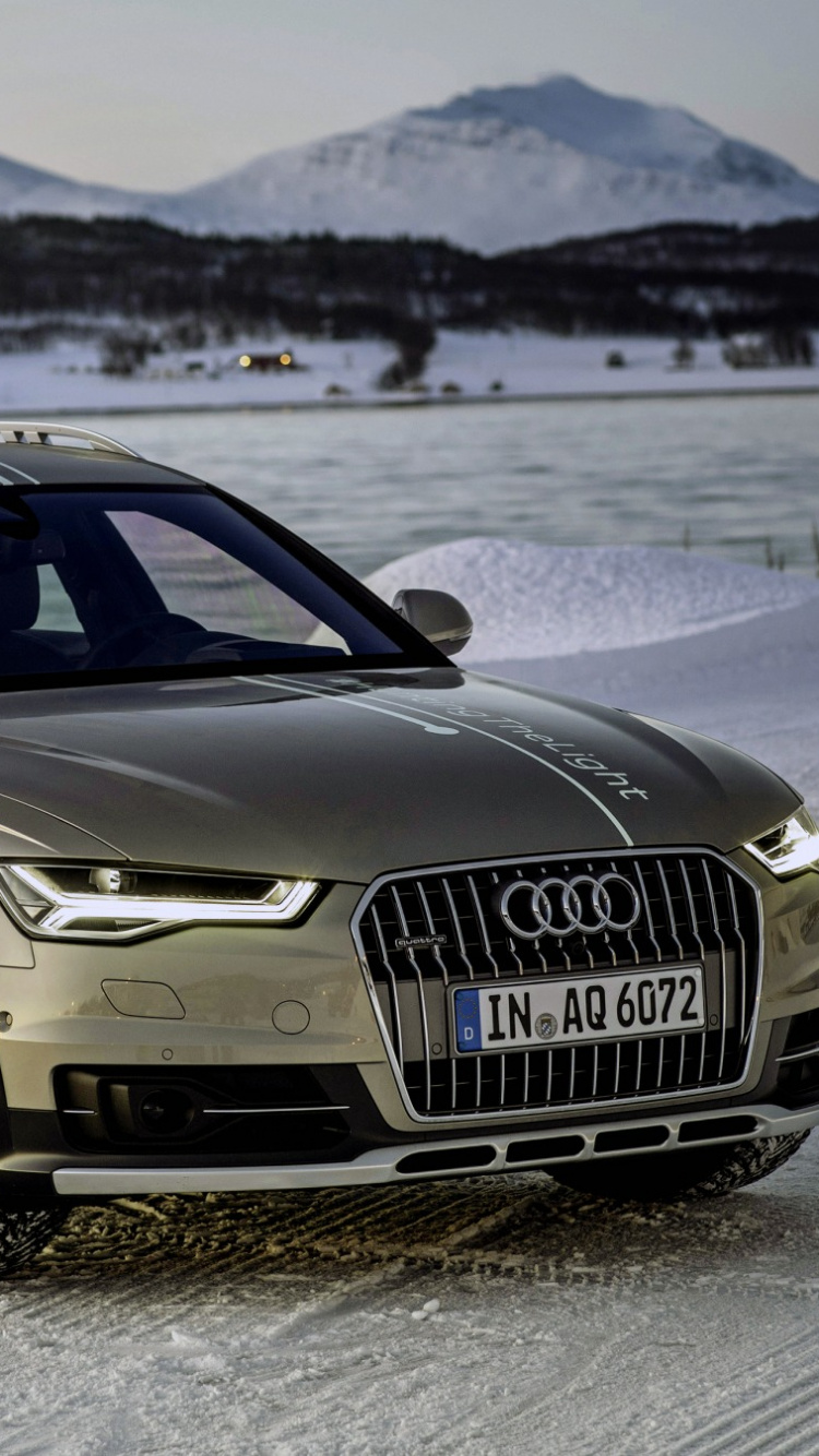 Black Mercedes Benz c Class on Snow Covered Ground During Daytime. Wallpaper in 750x1334 Resolution