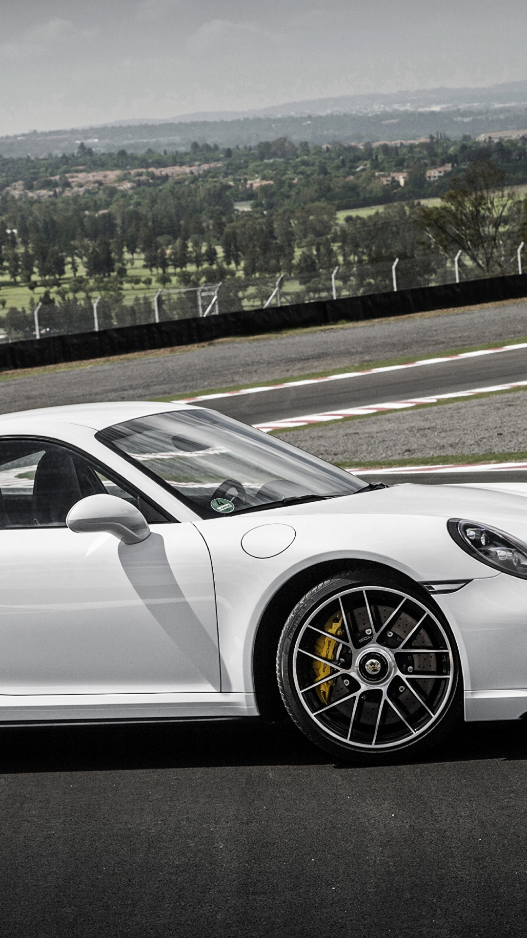 White Porsche 911 on Road During Daytime. Wallpaper in 1080x1920 Resolution