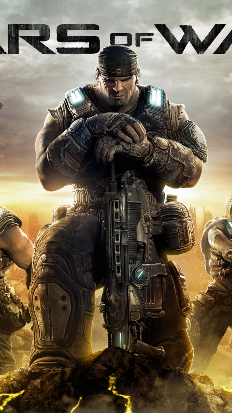 Gears of War 3, Epic Games, Xbox 360, Xbox One, Soldado. Wallpaper in 750x1334 Resolution