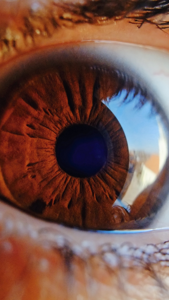 Close up Photo of Human Eye. Wallpaper in 720x1280 Resolution
