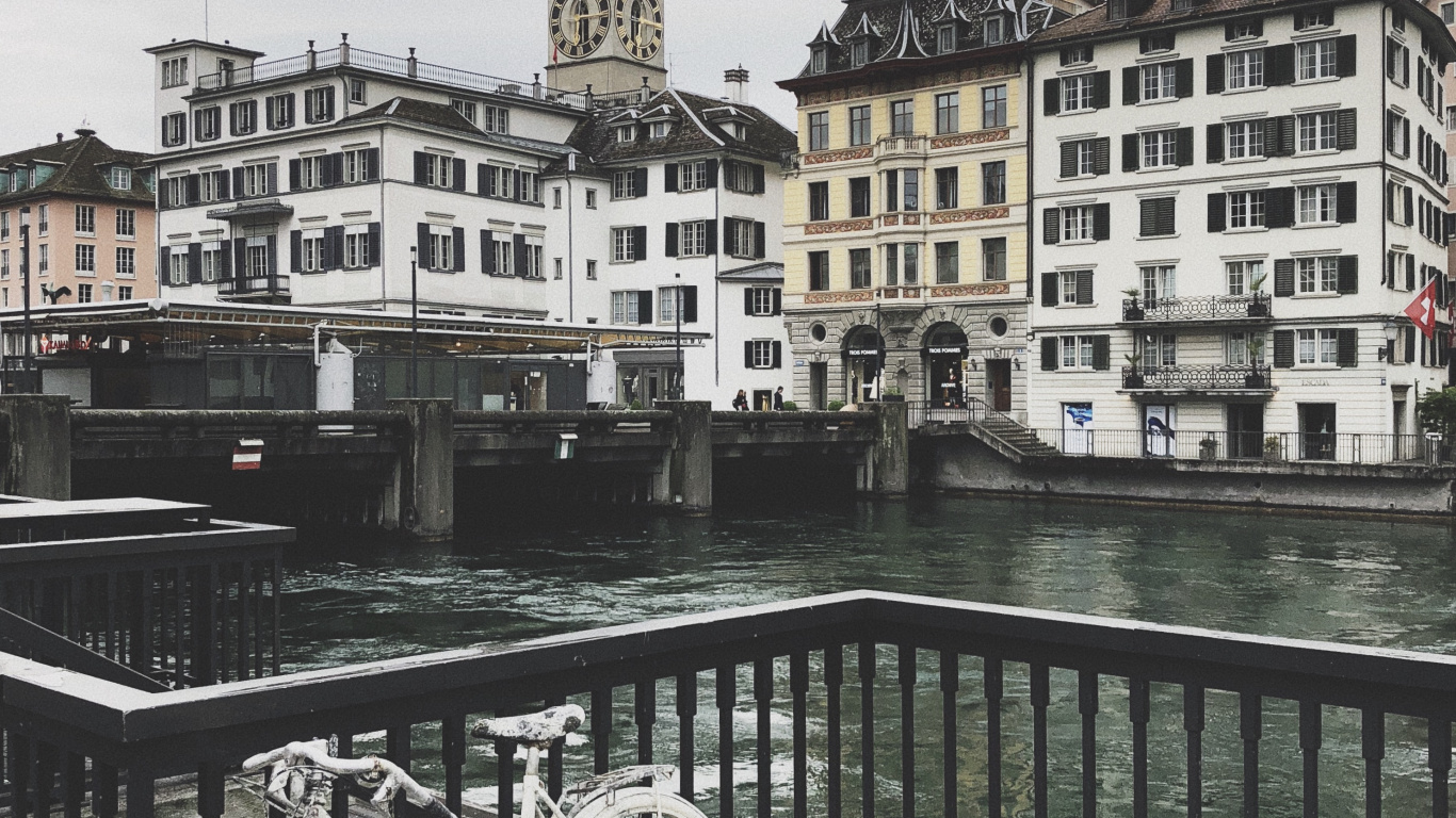 Along The River, Water, Bicycle Wheel, Bicycle Tire, Wheel. Wallpaper in 1366x768 Resolution