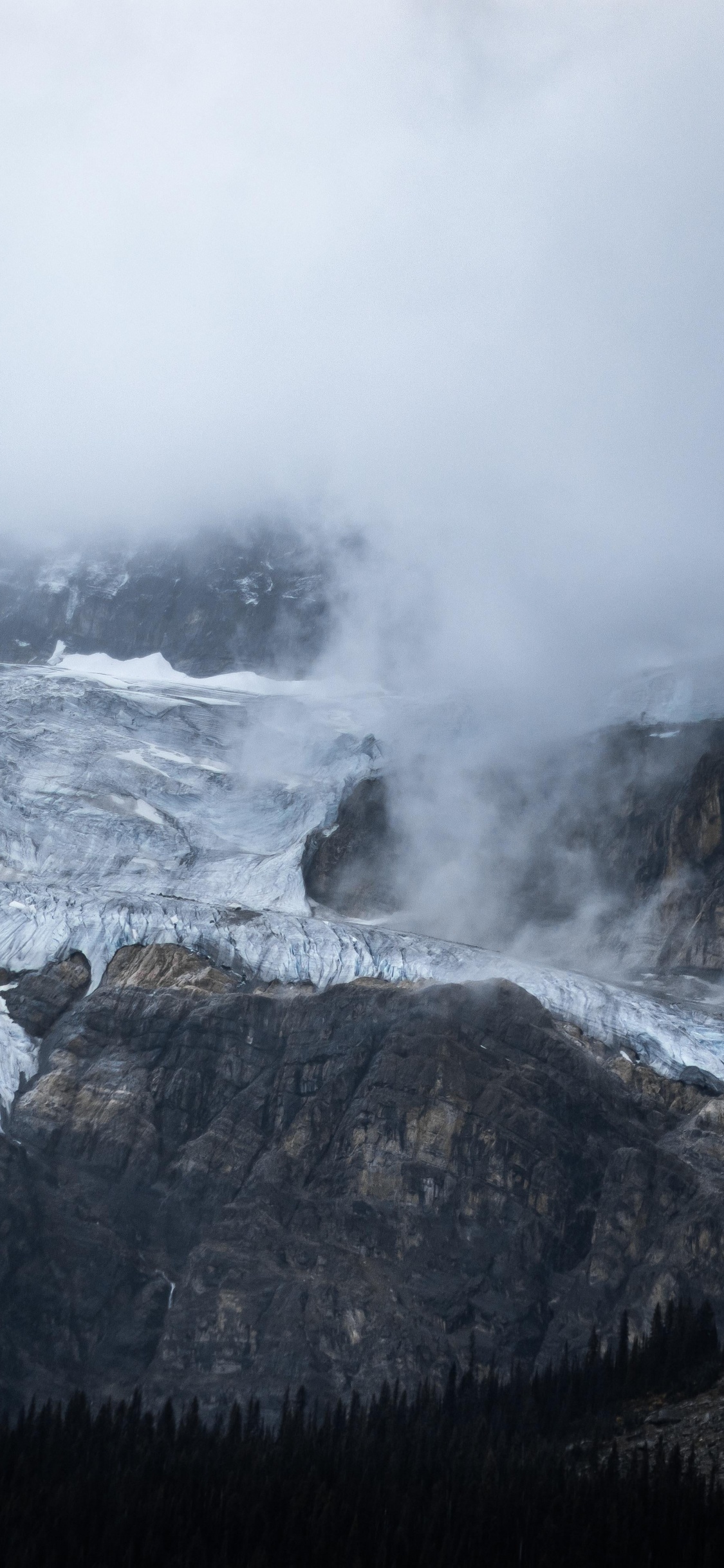 Ridge, Mountain Range, Glacial Landform, Cloud, Water. Wallpaper in 1125x2436 Resolution