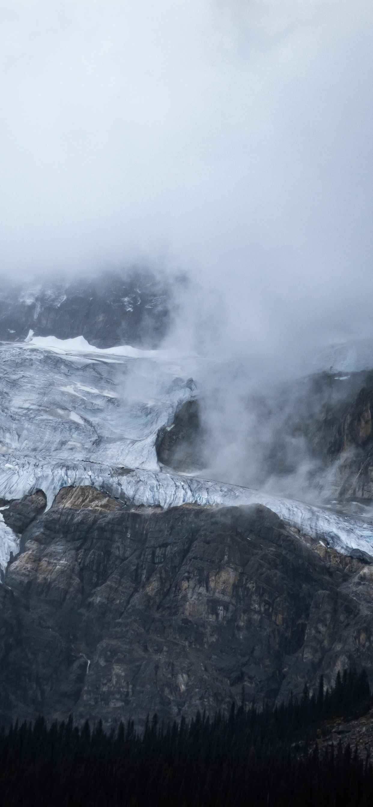 Ridge, Mountain Range, Glacial Landform, Cloud, Water. Wallpaper in 1242x2688 Resolution