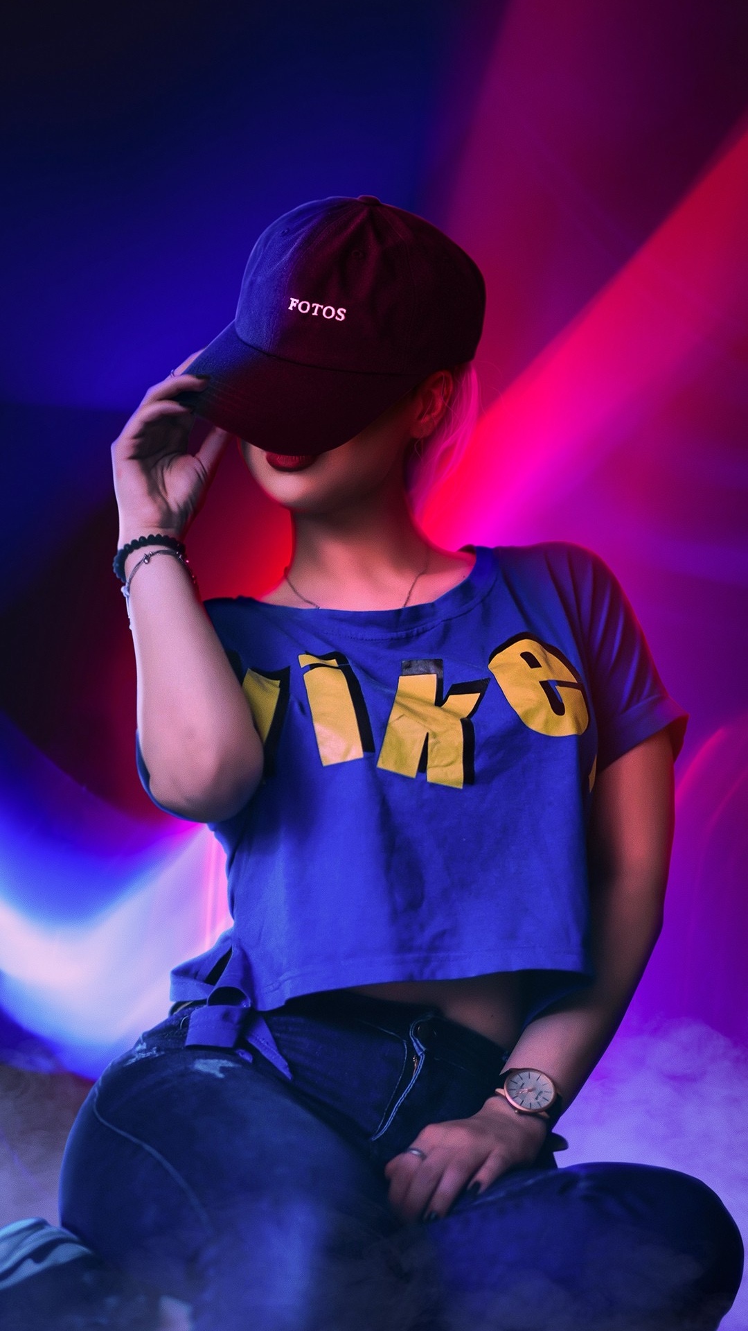 Mädchenhaft, Girly Girl, Arm, Schulter, Purpur. Wallpaper in 1080x1920 Resolution