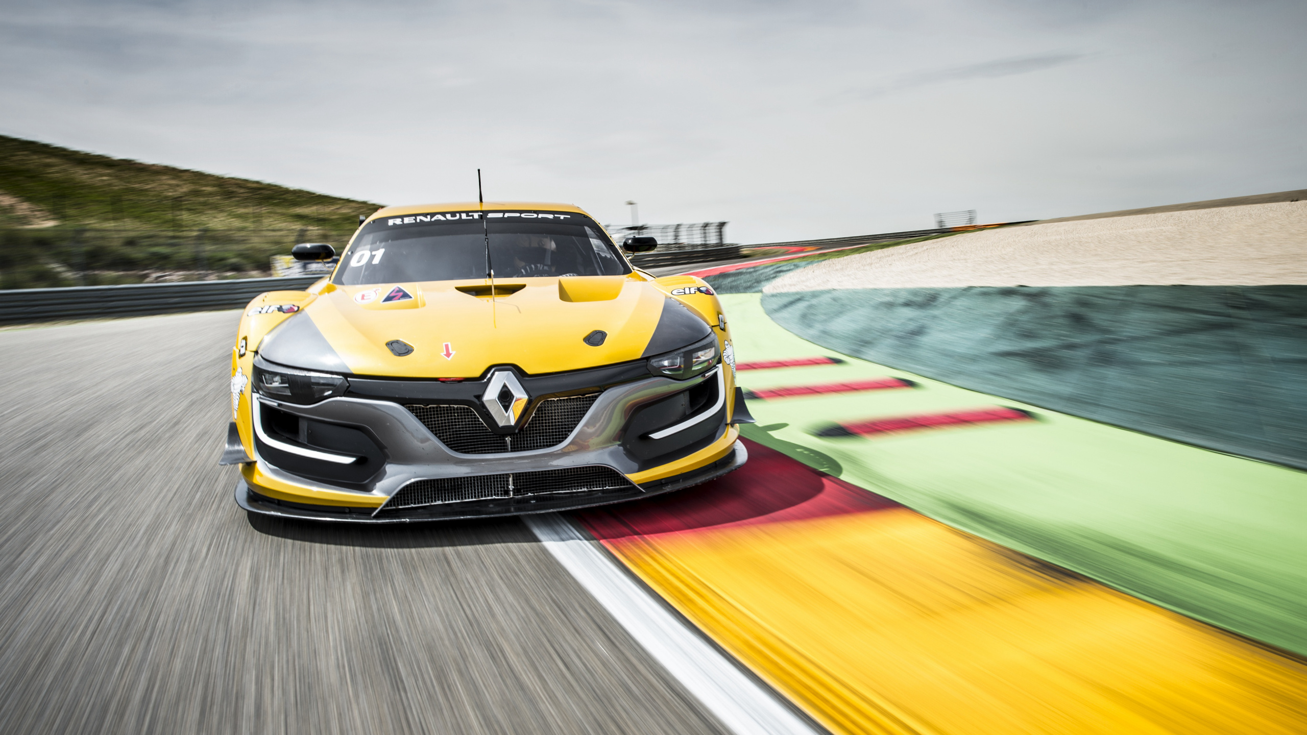 雷诺 RS 01, 雷诺, Mgane雷诺运动, 雷诺的运动, 黄色的 壁纸 2560x1440 允许