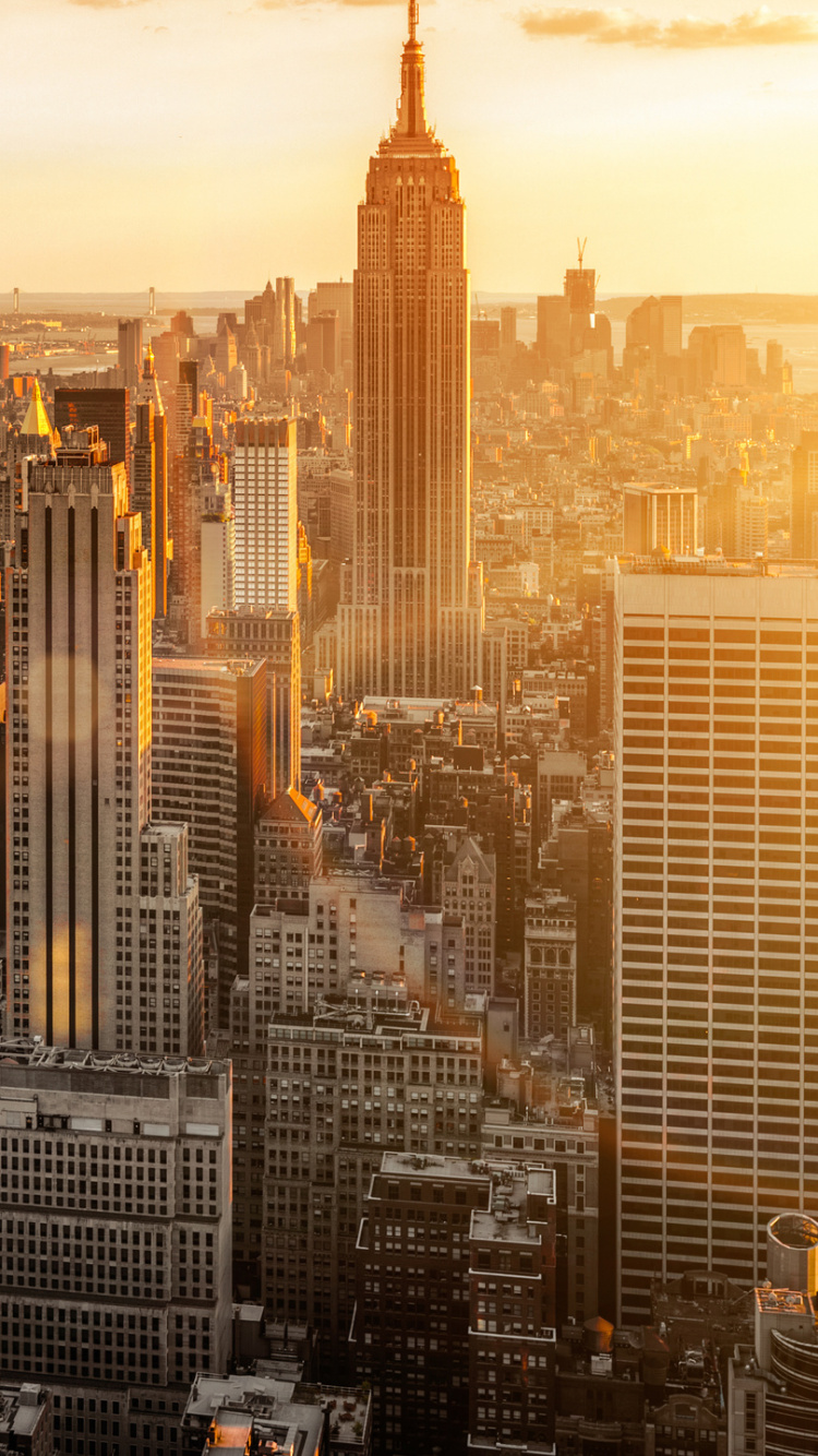 Aerial View of City Buildings During Daytime. Wallpaper in 750x1334 Resolution