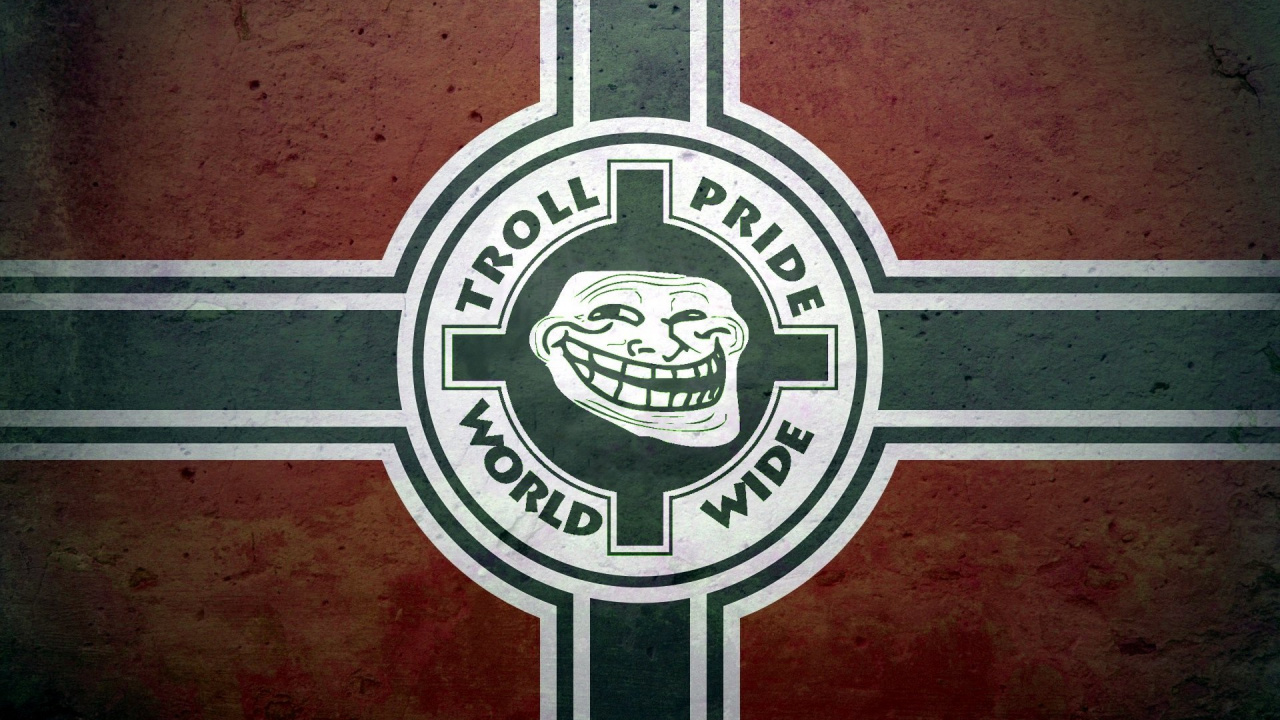 White and Red Logo on Red Surface. Wallpaper in 1280x720 Resolution