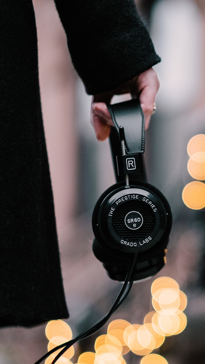 Headphones, Audio Equipment, Yellow, Gadget, Technology. Wallpaper in 720x1280 Resolution